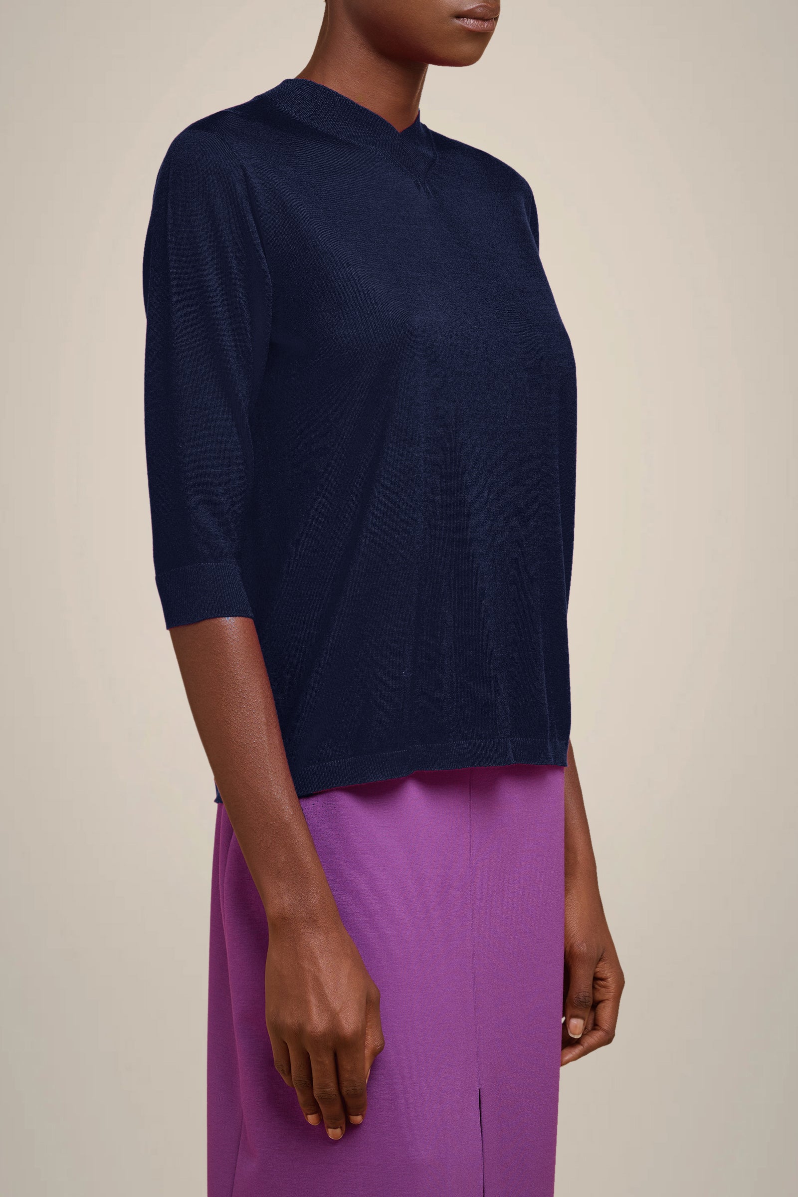 MAGLIA CON SCOLLO V