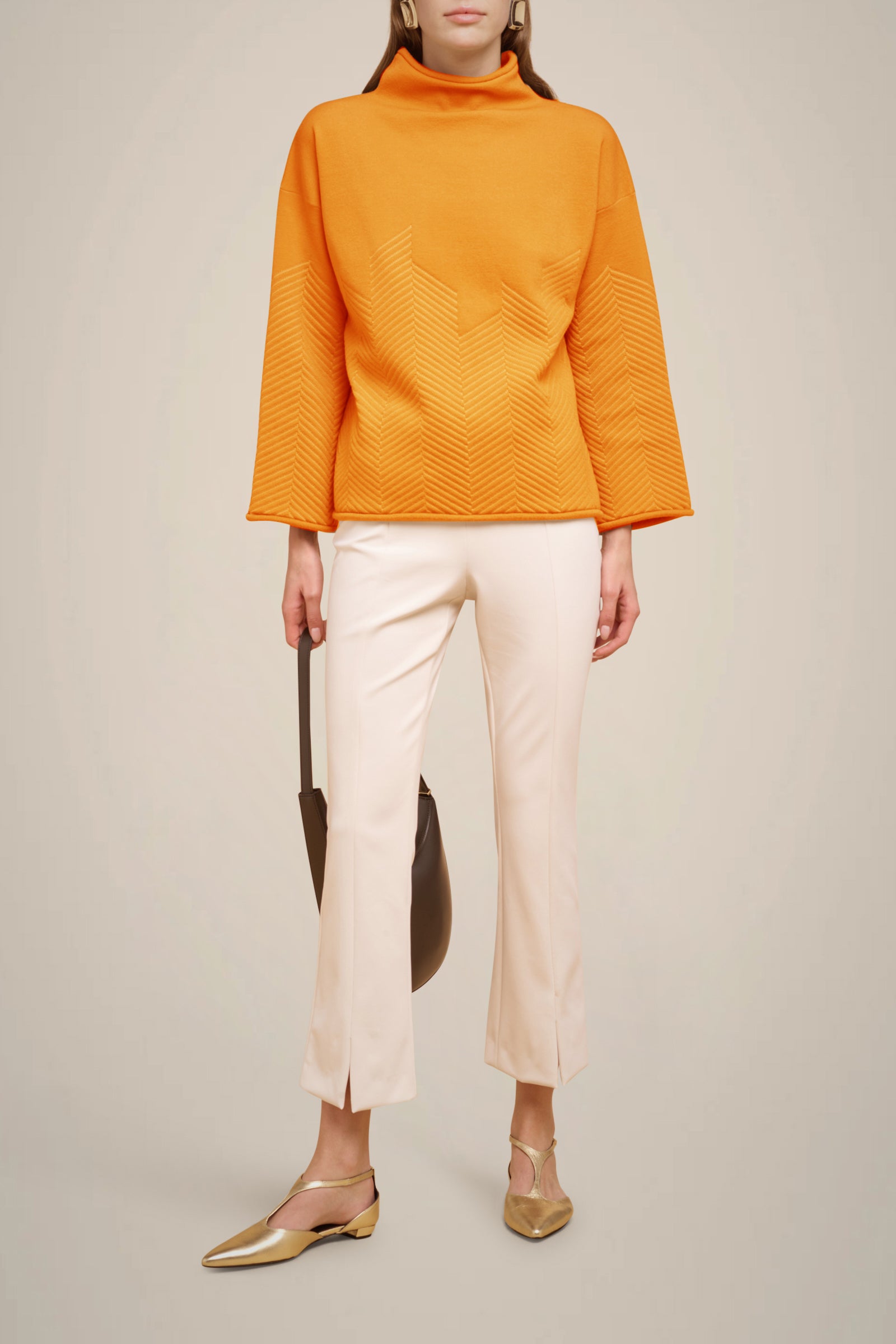 MAGLIA JACQUARD A RILIEVO