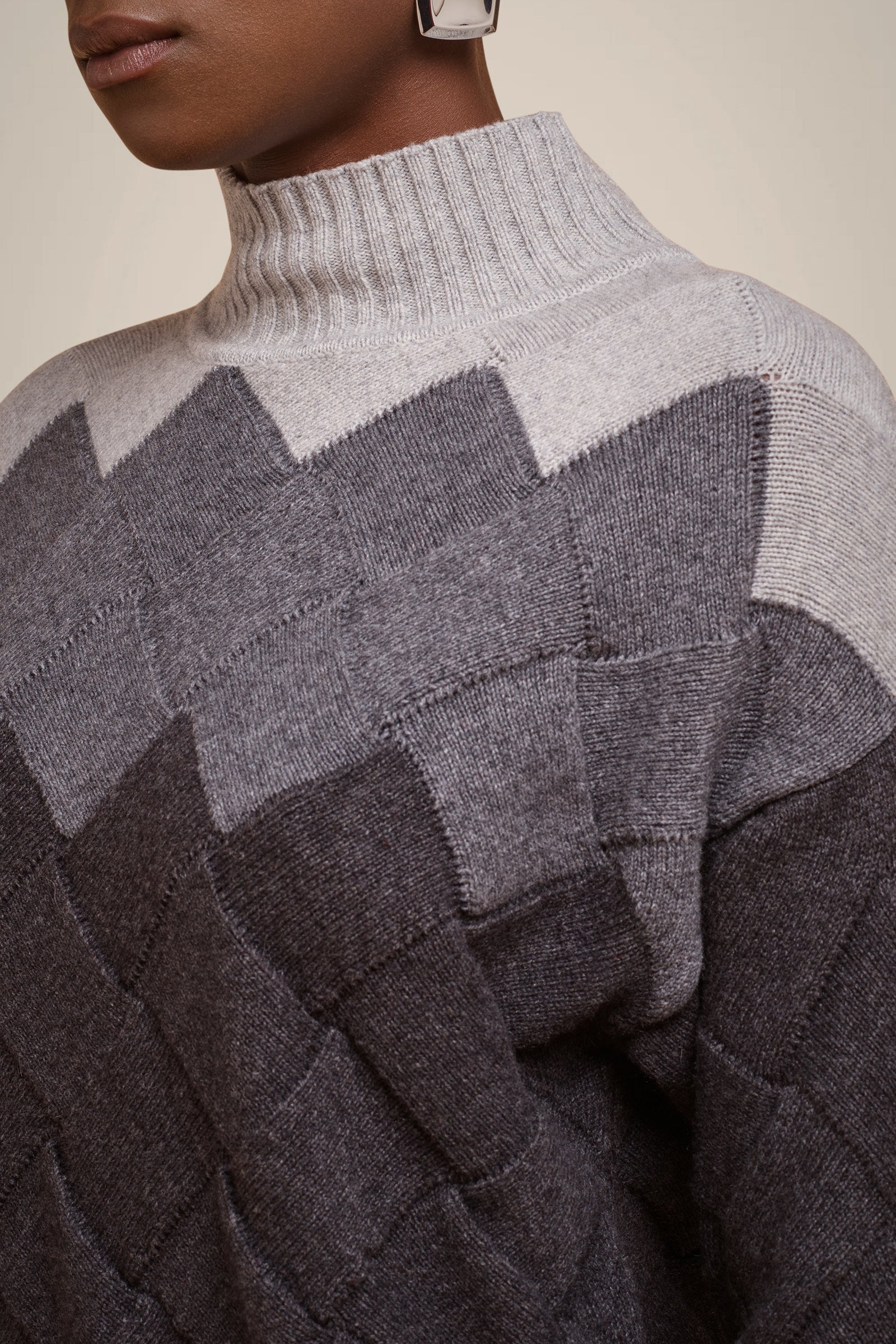 MAGLIONE ROMBI TRICOLORE