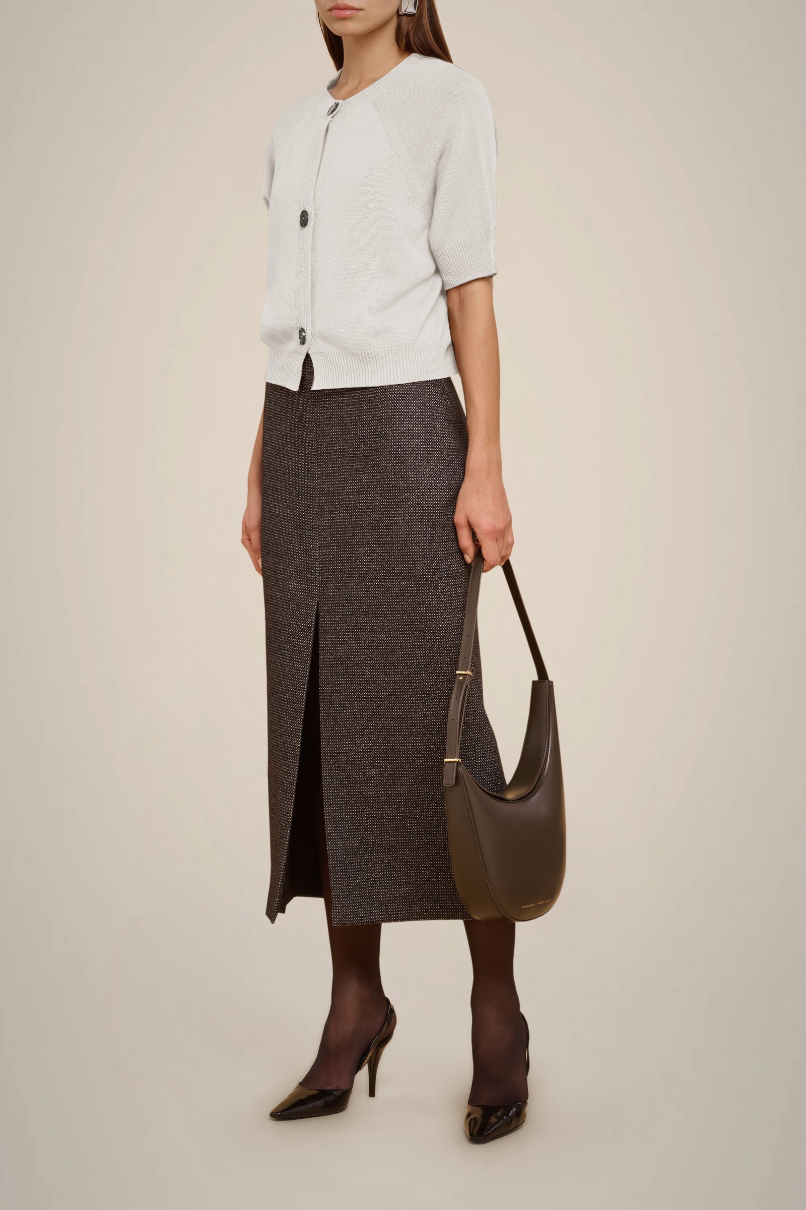 SHORT-SLEEVED CARDIGAN