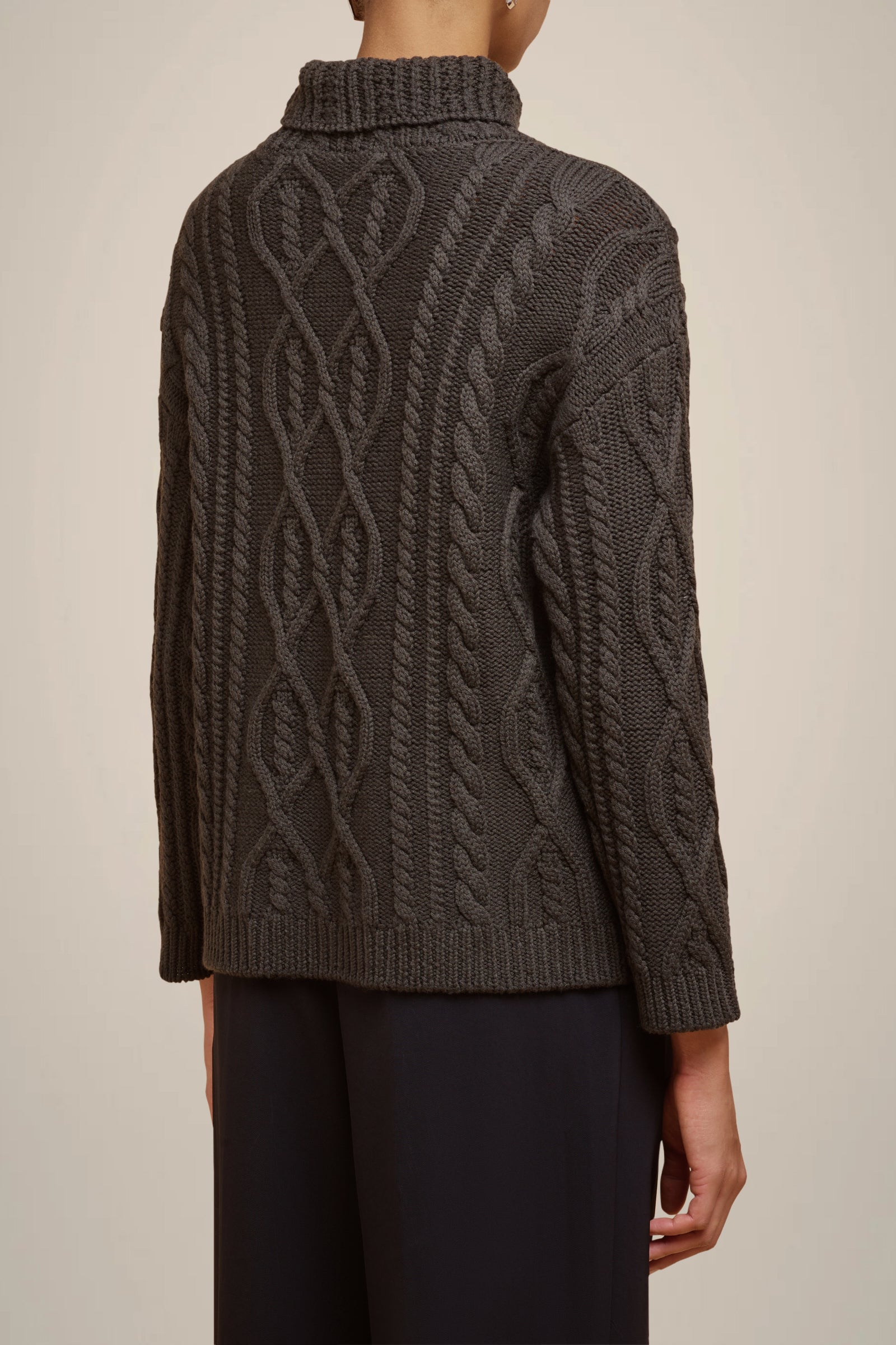 CABLE-KNIT SWEATER