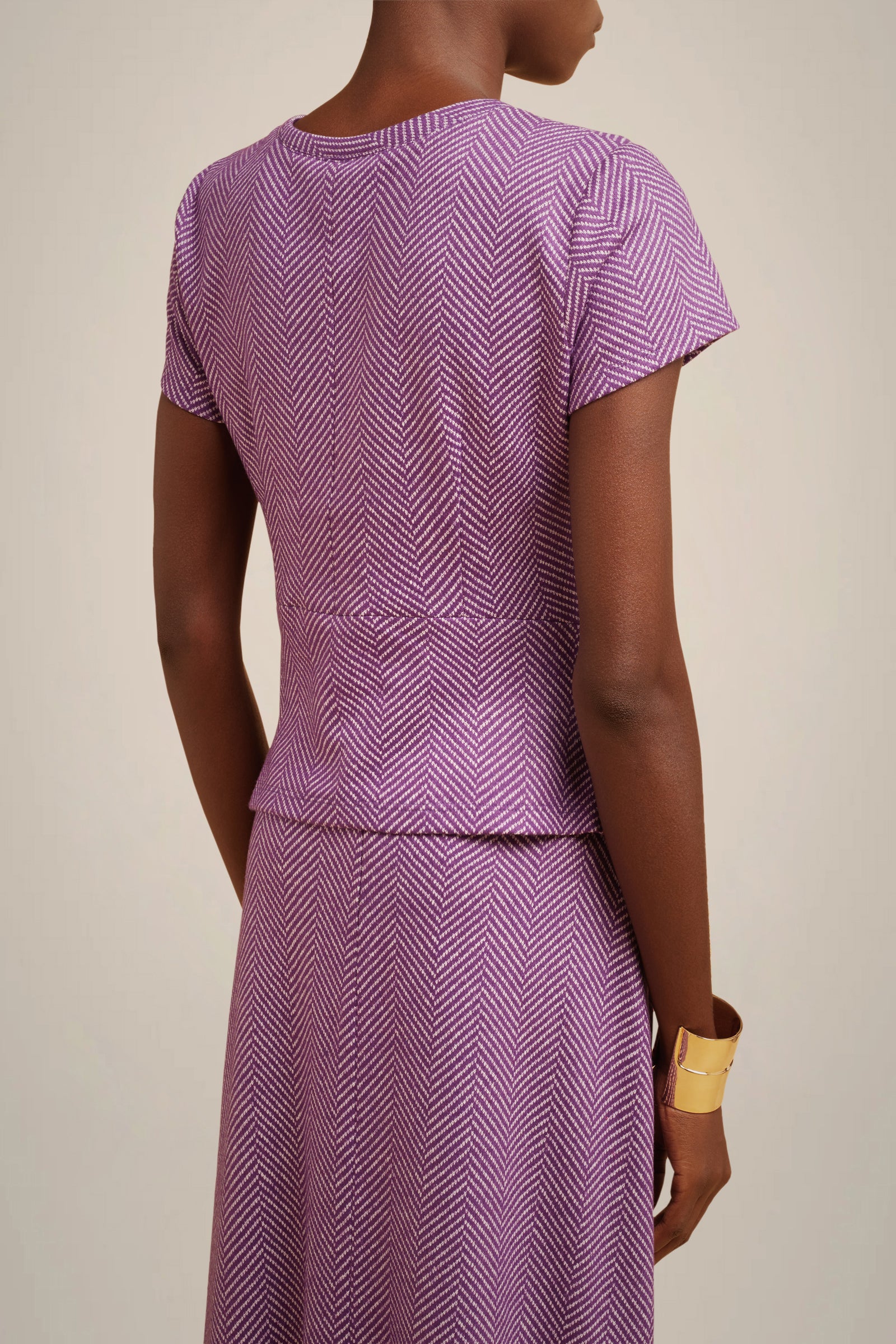 BLUSA GODET IN PANNO CASHMERE