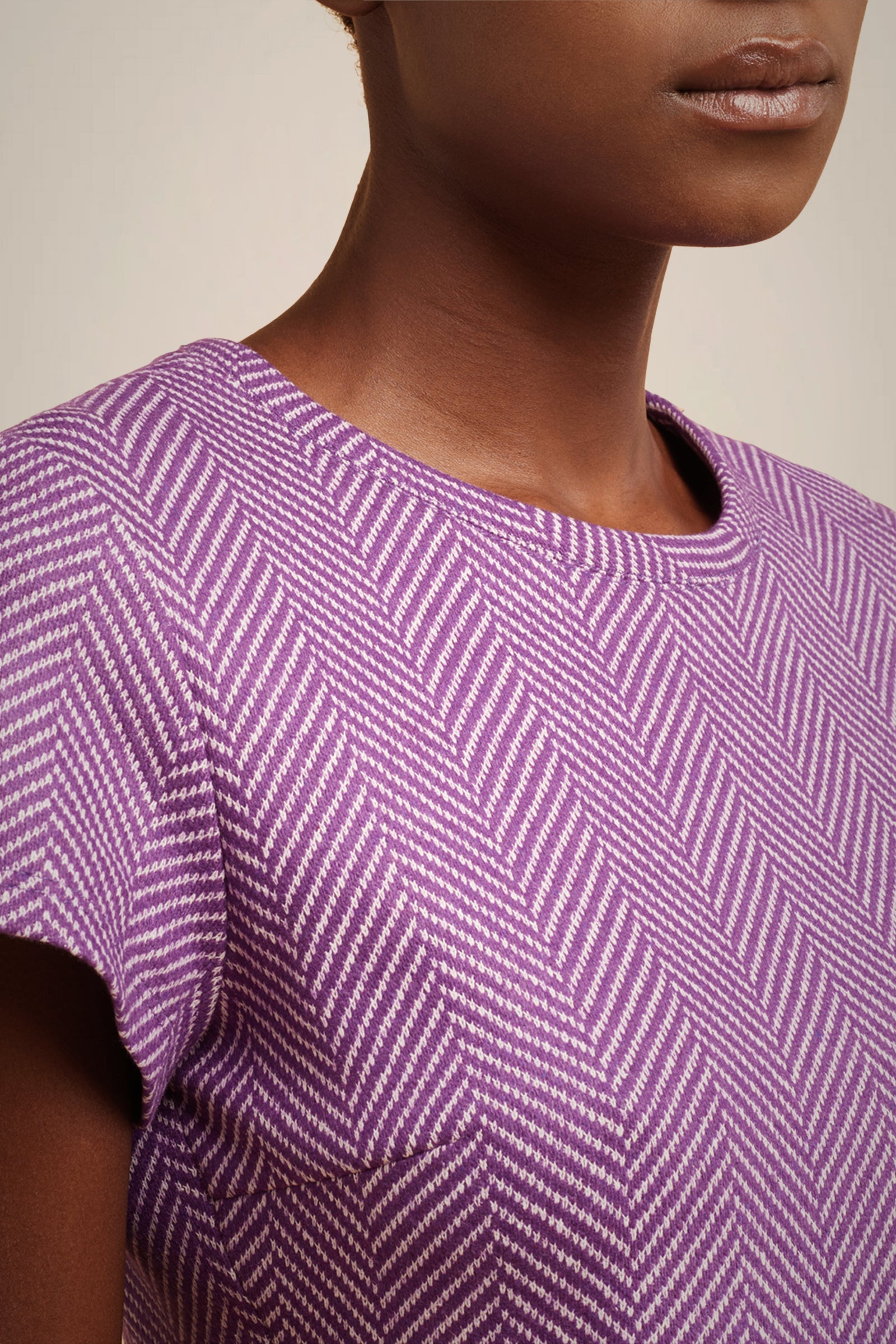 BLUSA GODET IN PANNO CASHMERE