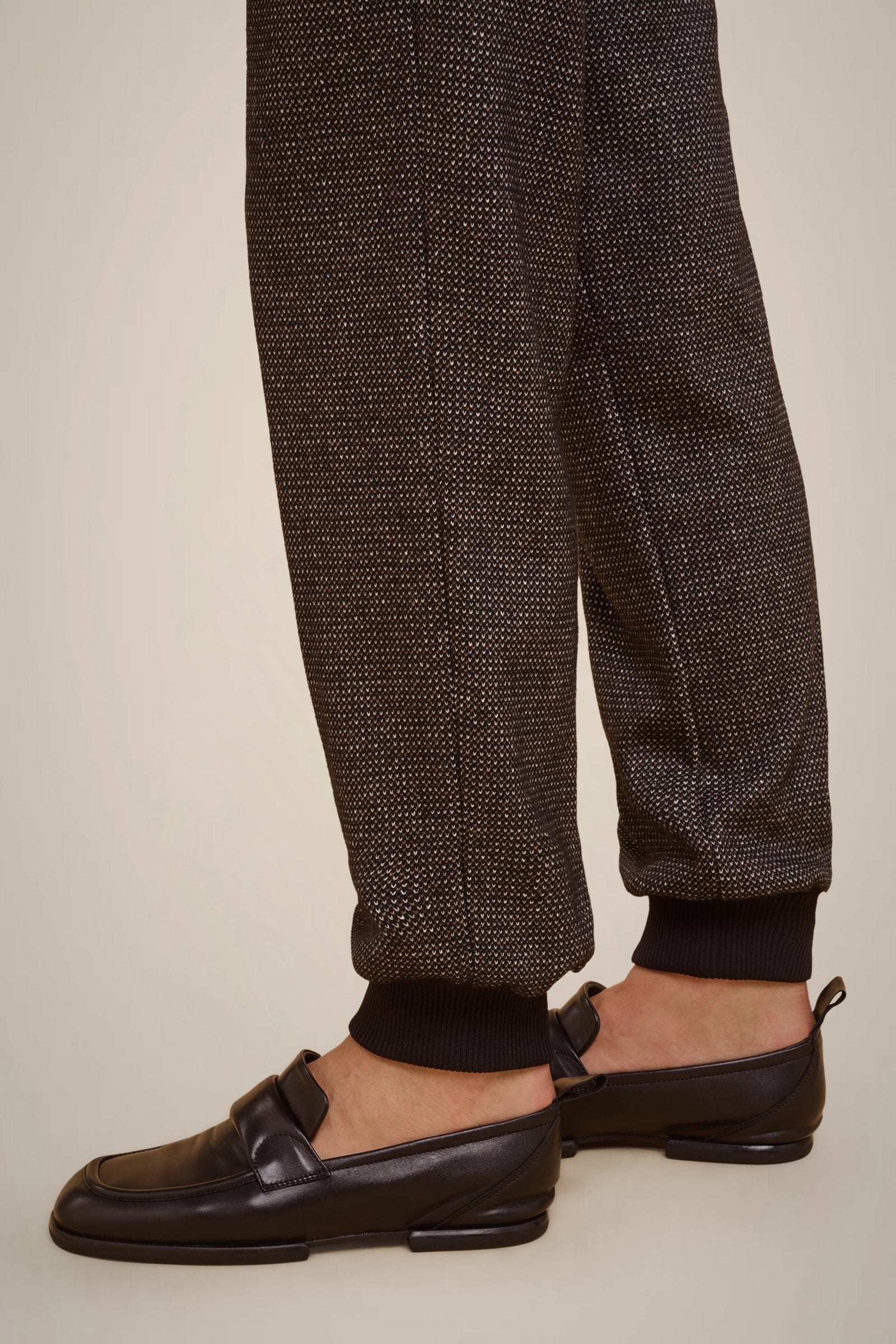 CASHMERE CLOTH JOGGING TROUSERS