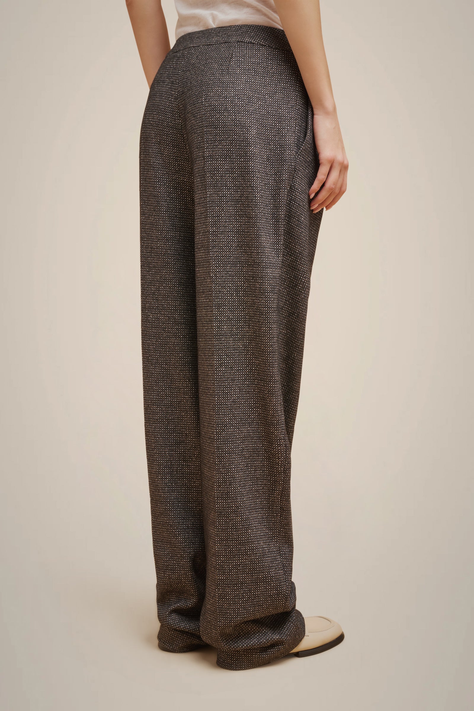 PANTALONE PIEGHE PANNO CASHMERE