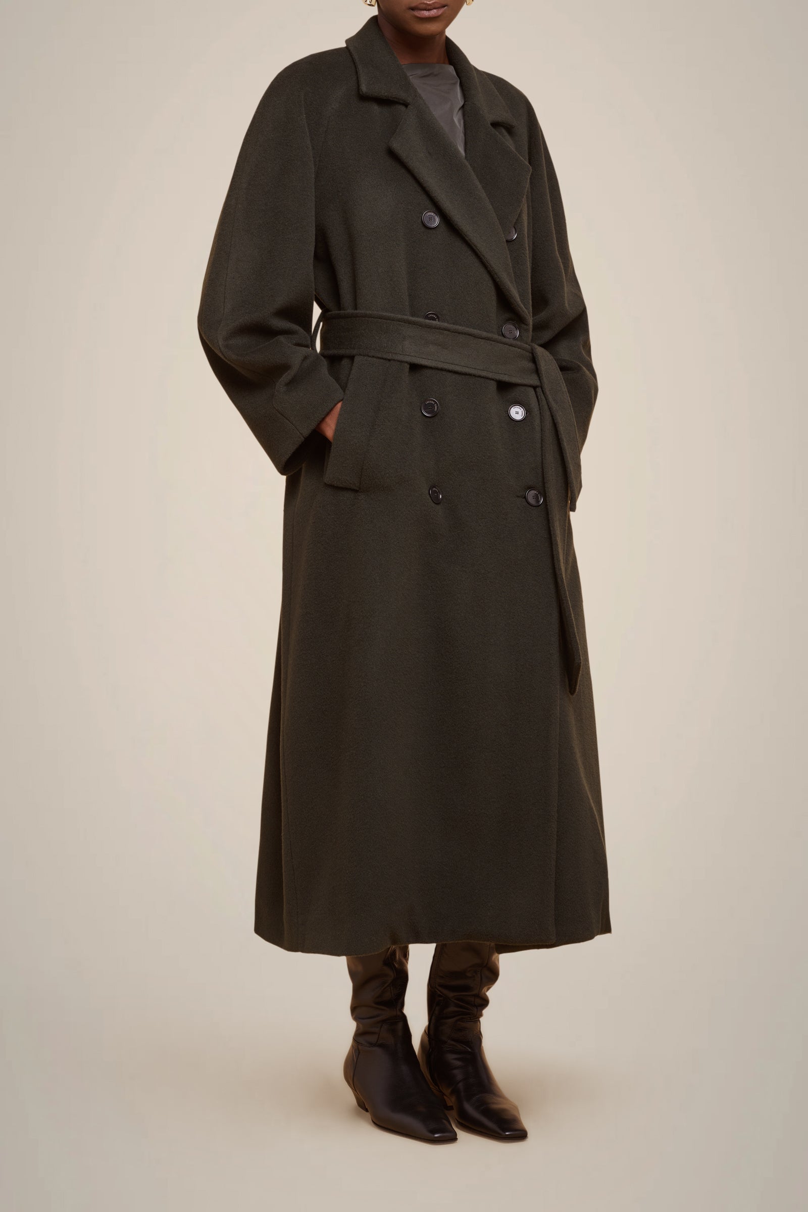 CAPPOTTO CINTURA PANNO CASHMERE