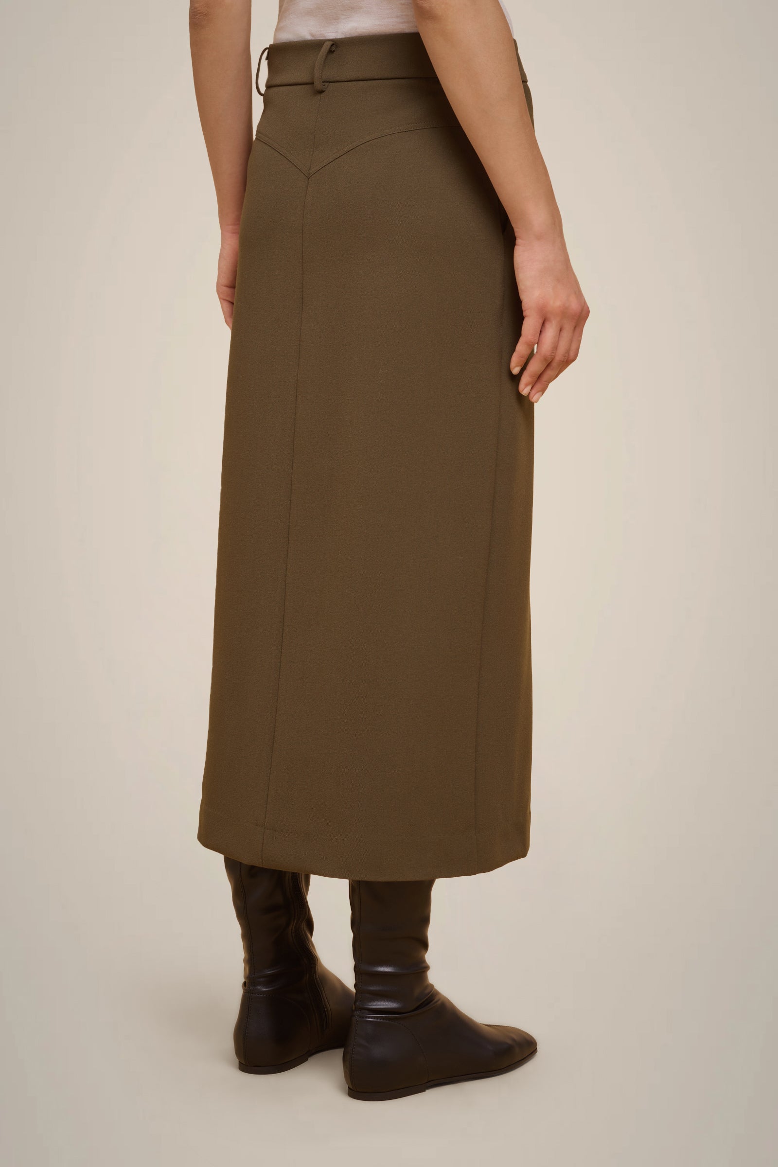 MILANO STITCH SLIT SKIRT