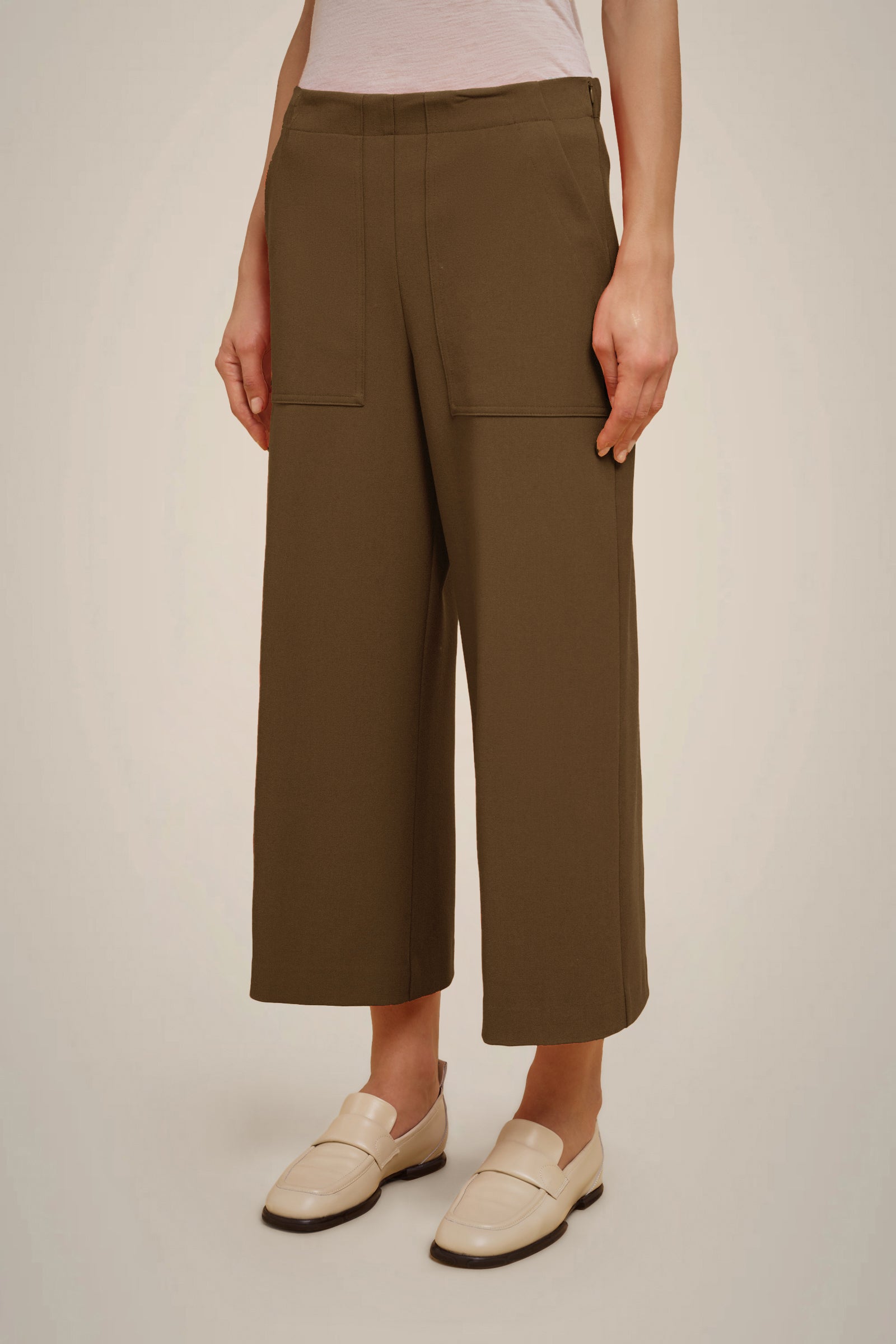 MILANO STITCH CROPPED TROUSERS
