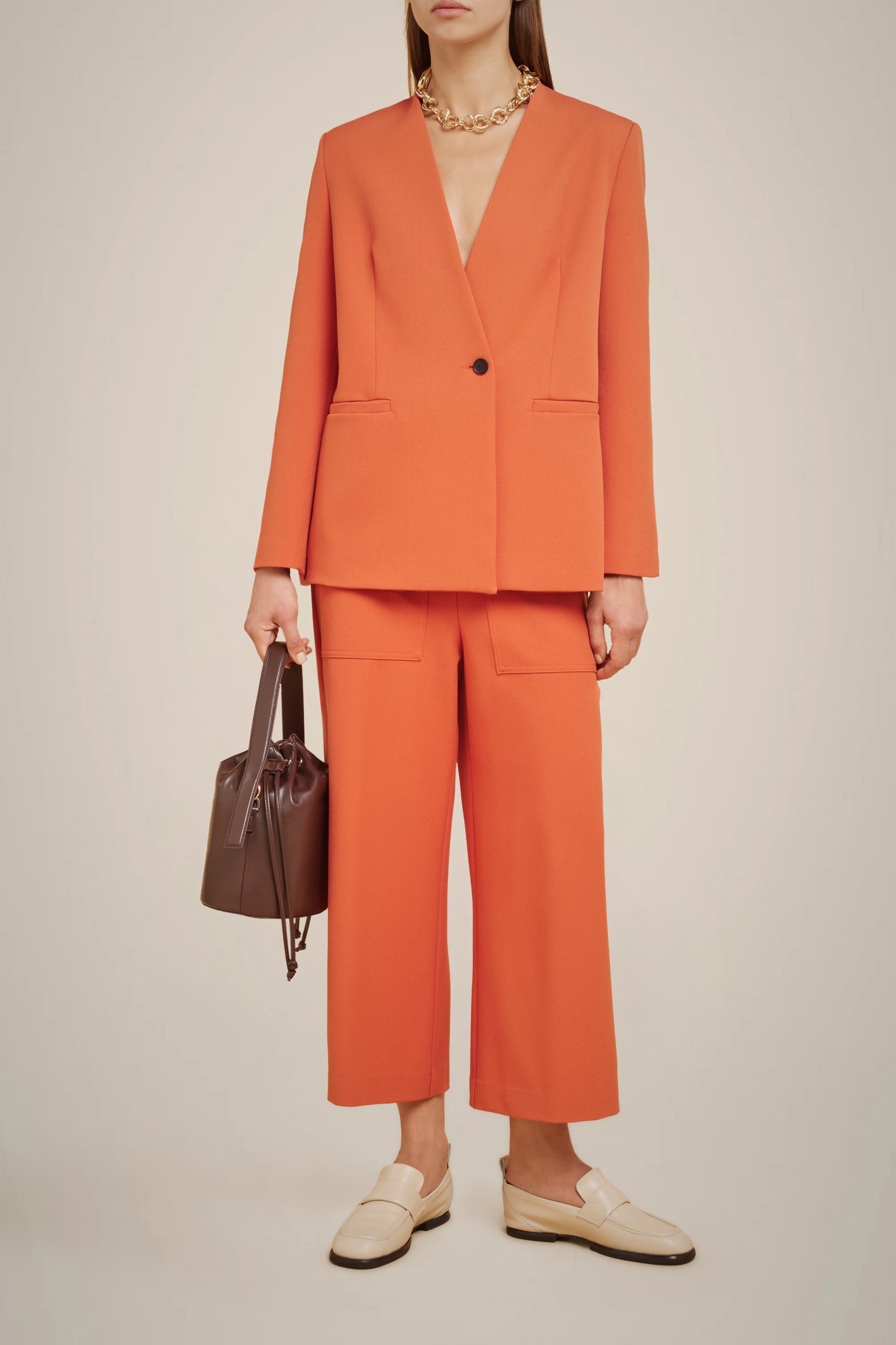 MILANO STITCH CROPPED TROUSERS