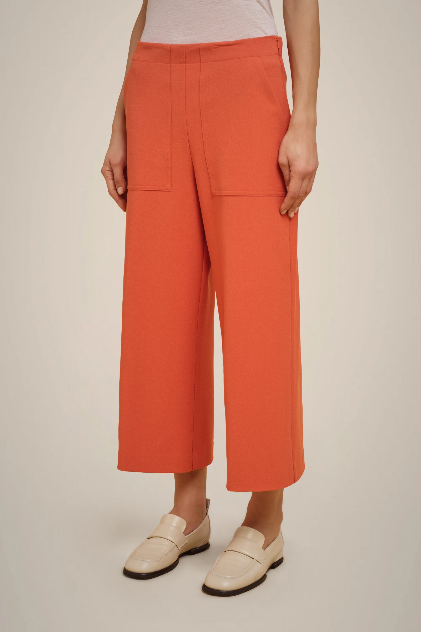 MILANO STITCH CROPPED TROUSERS