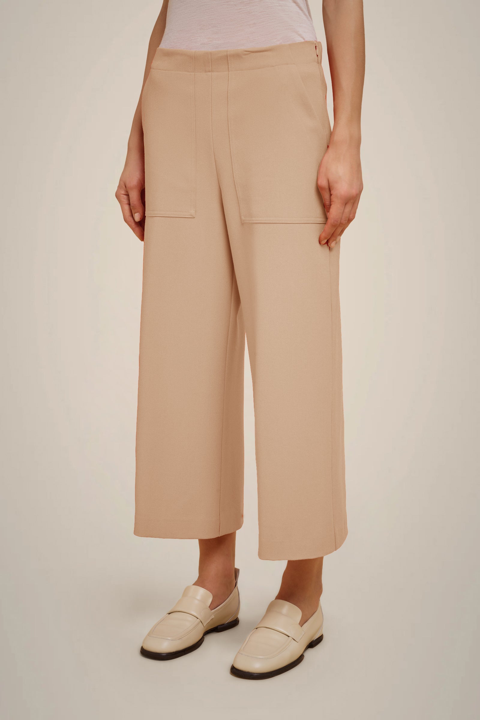 MILANO STITCH CROPPED TROUSERS