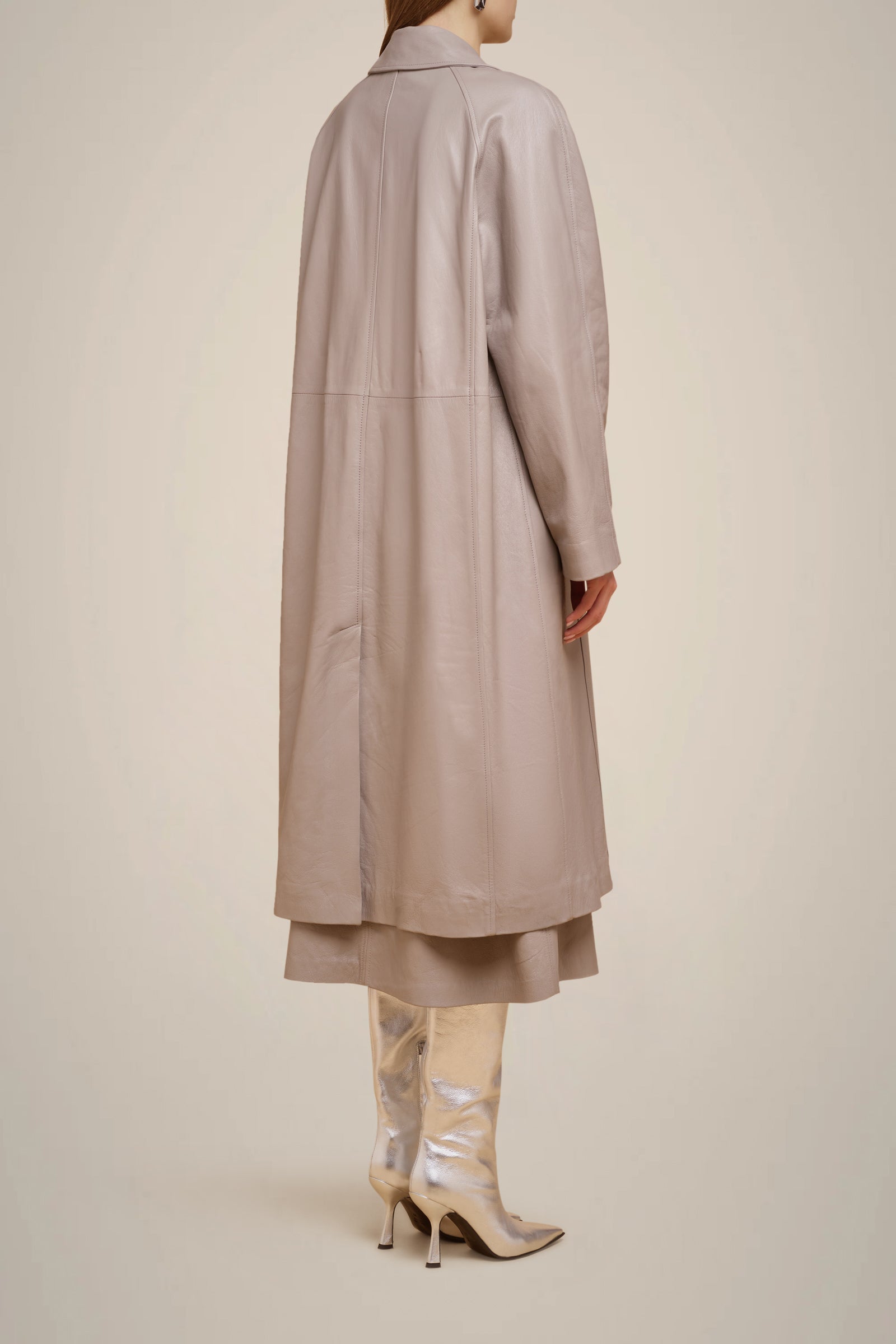 TRENCH IN VERA PELLE