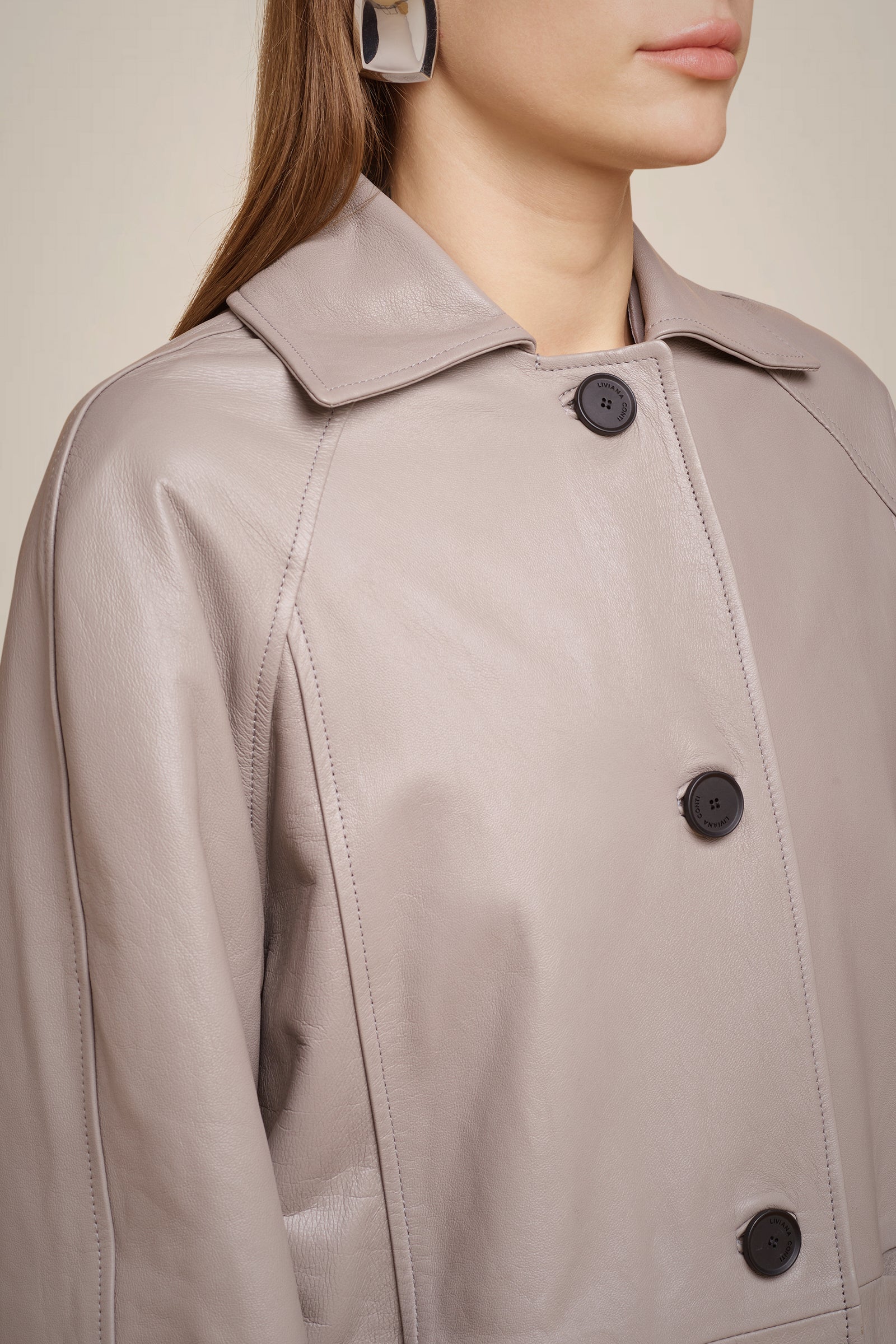 TRENCH IN VERA PELLE