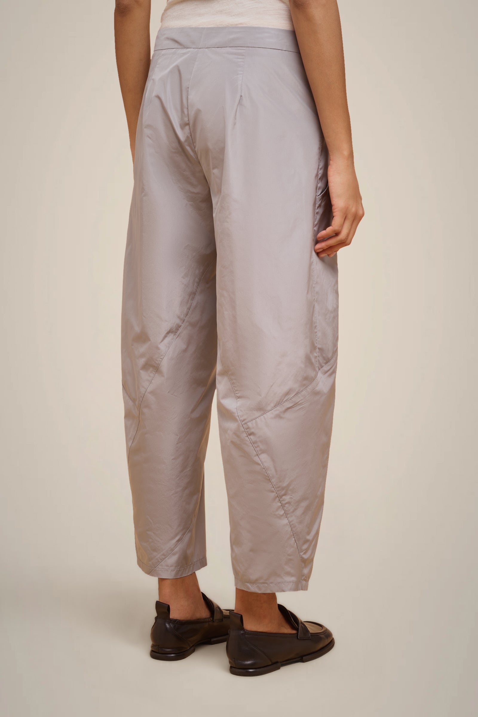 TAFFETA CUT-OUT TROUSERS