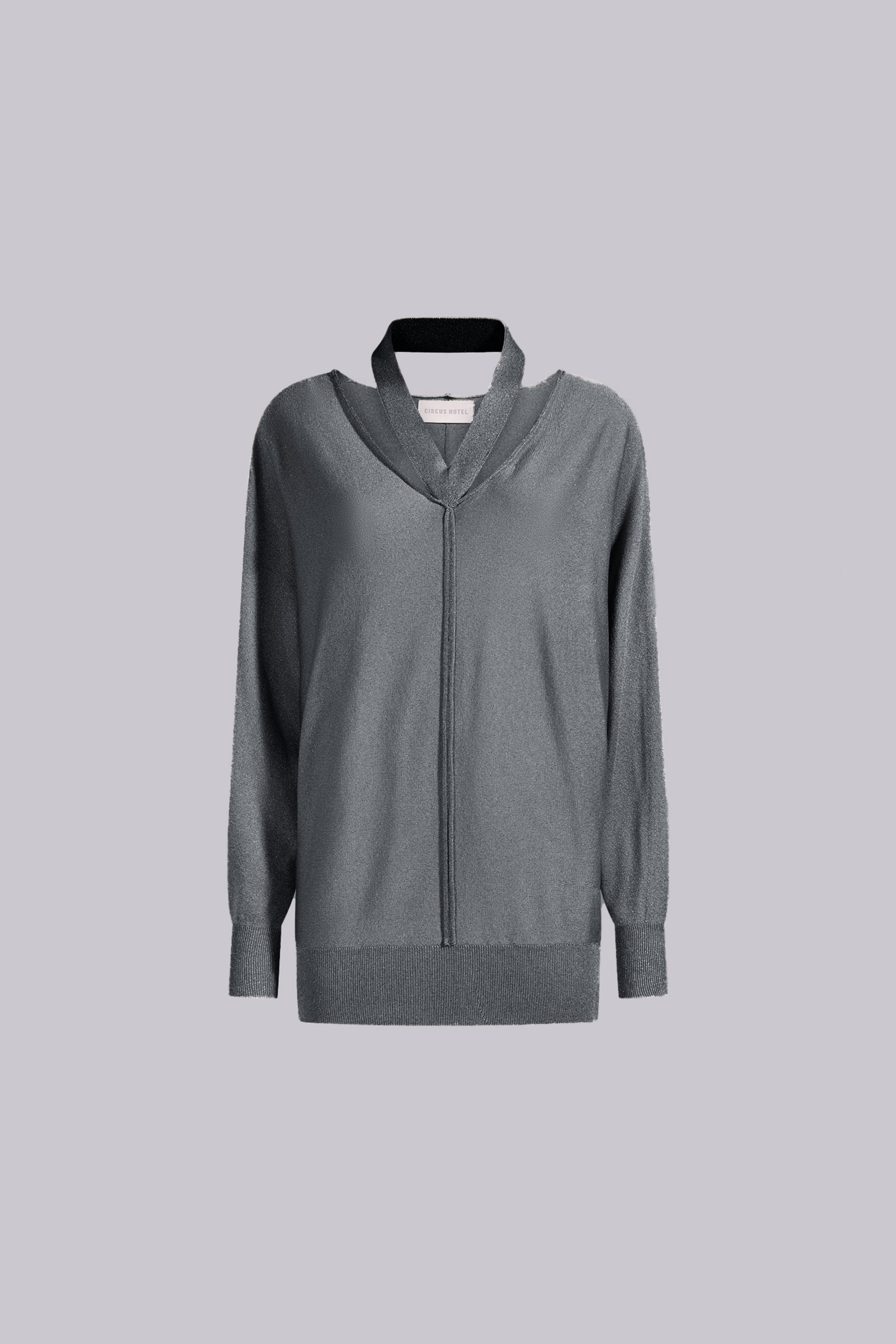 MAGLIA CON DETTAGLI CUT OUT IN LUREX