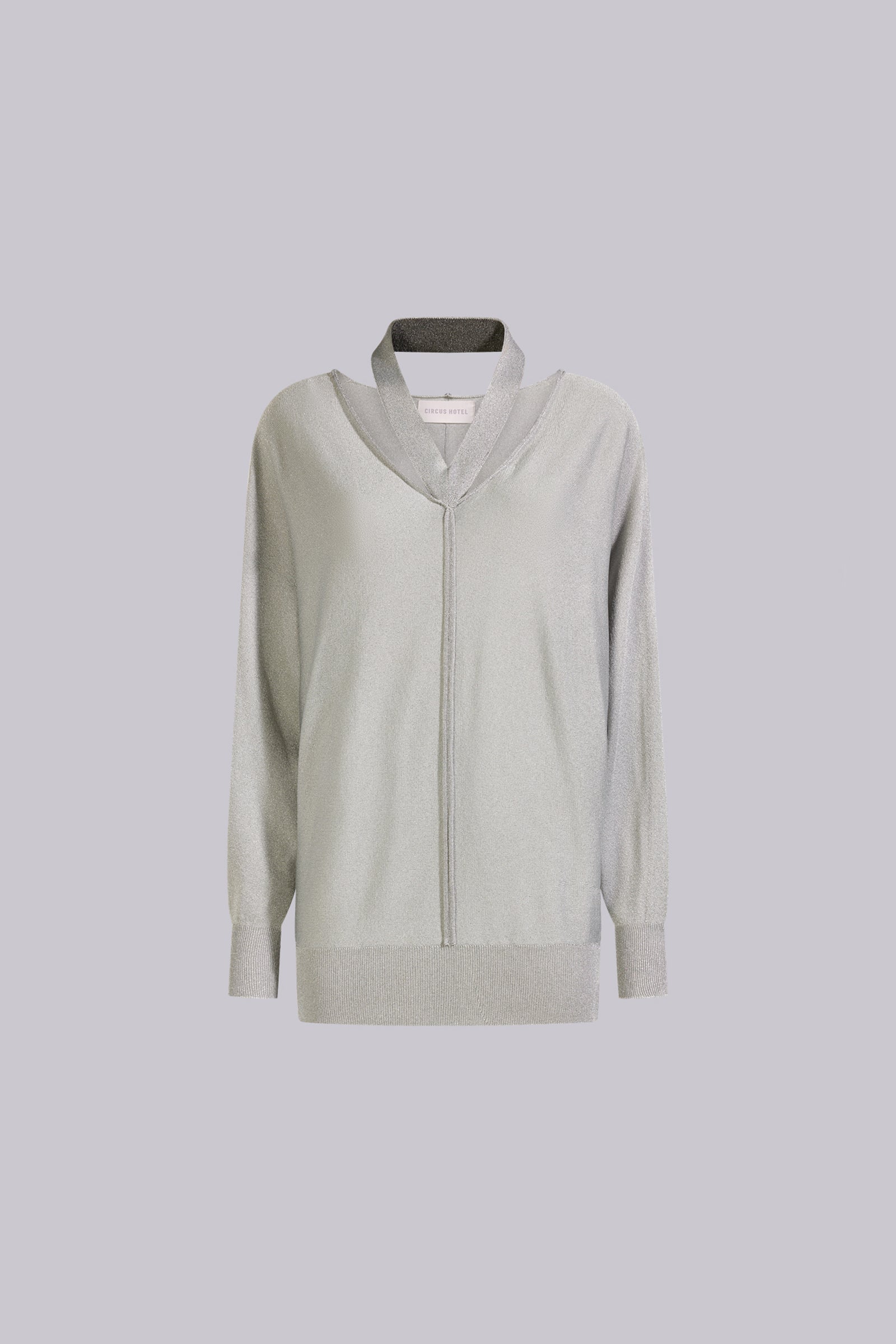MAGLIA CON DETTAGLI CUT OUT IN LUREX