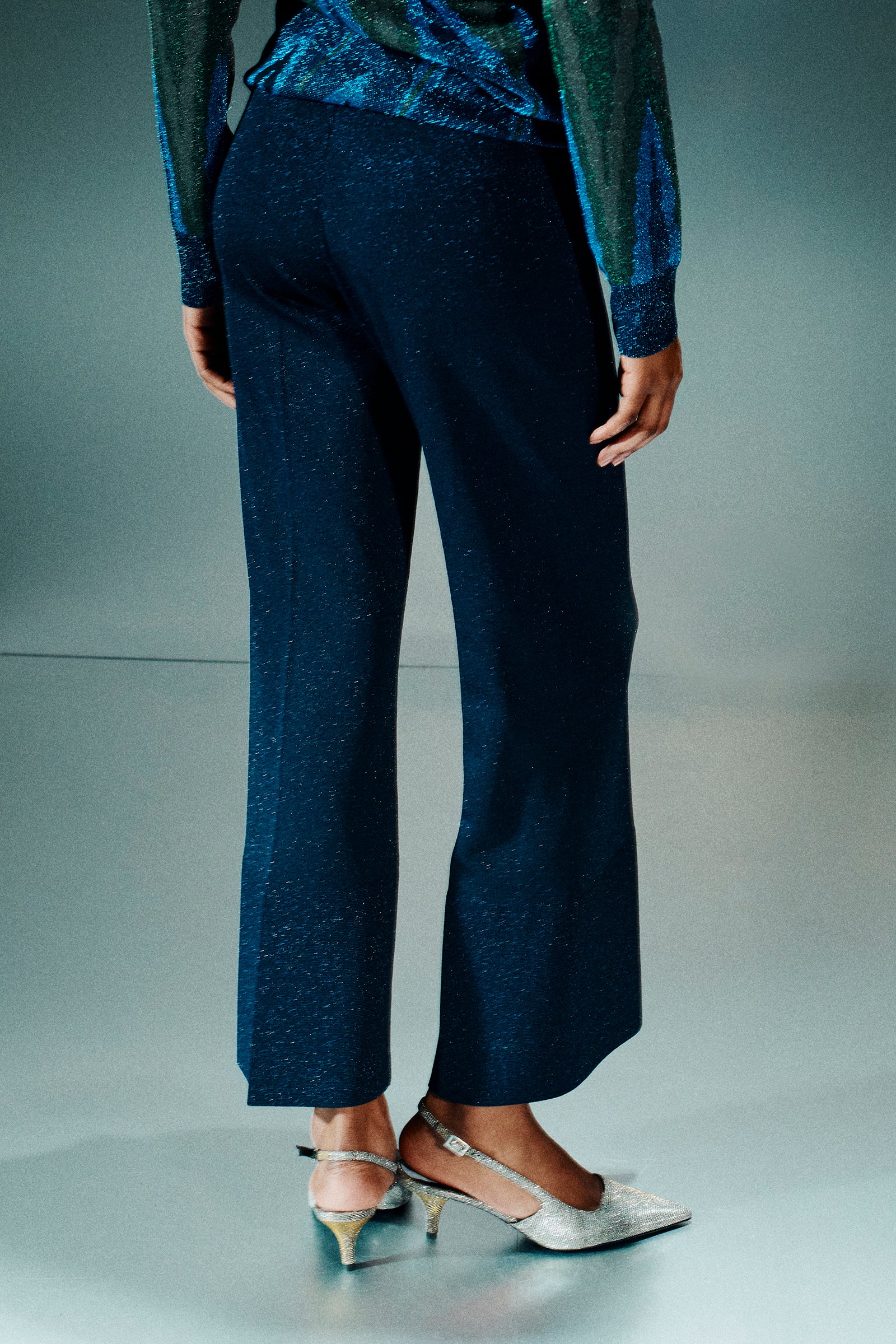 PANTALONE A TROMBETTA IN LUREX