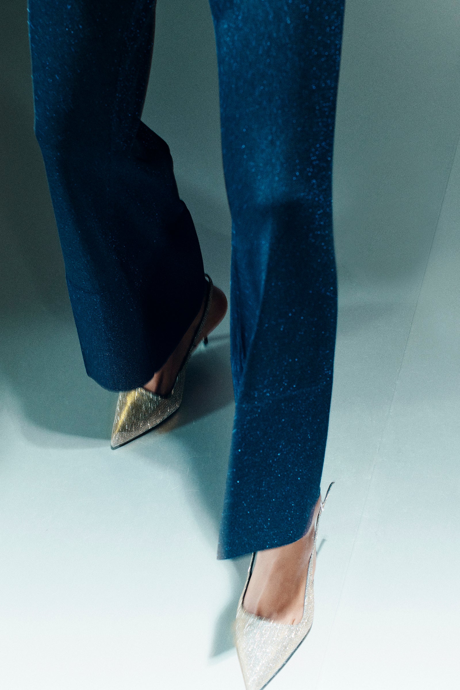 PANTALONE A TROMBETTA IN LUREX