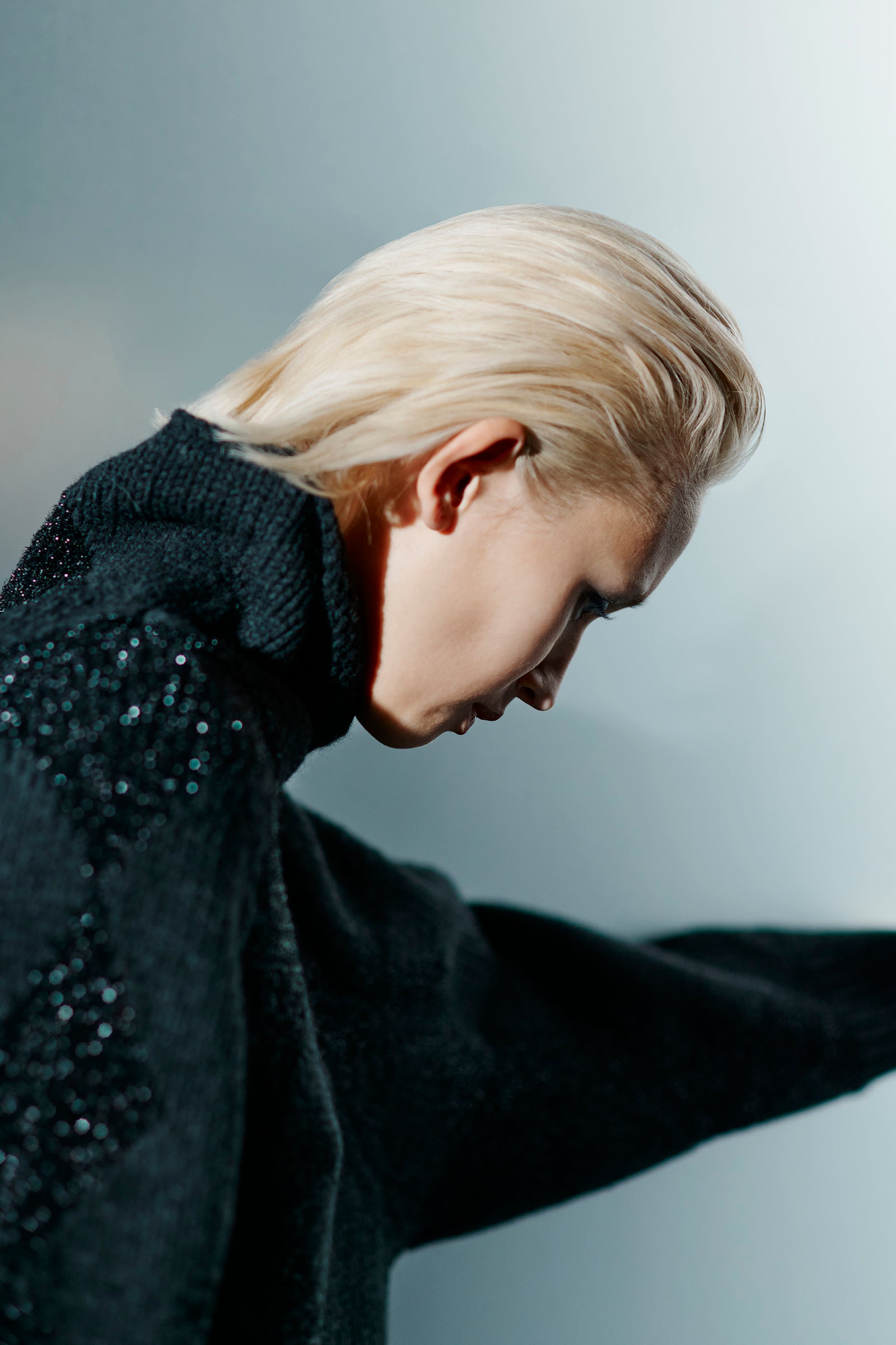 MAGLIONE DOLCEVITA OVERSIZE A FANTASIA GEOMETRICA