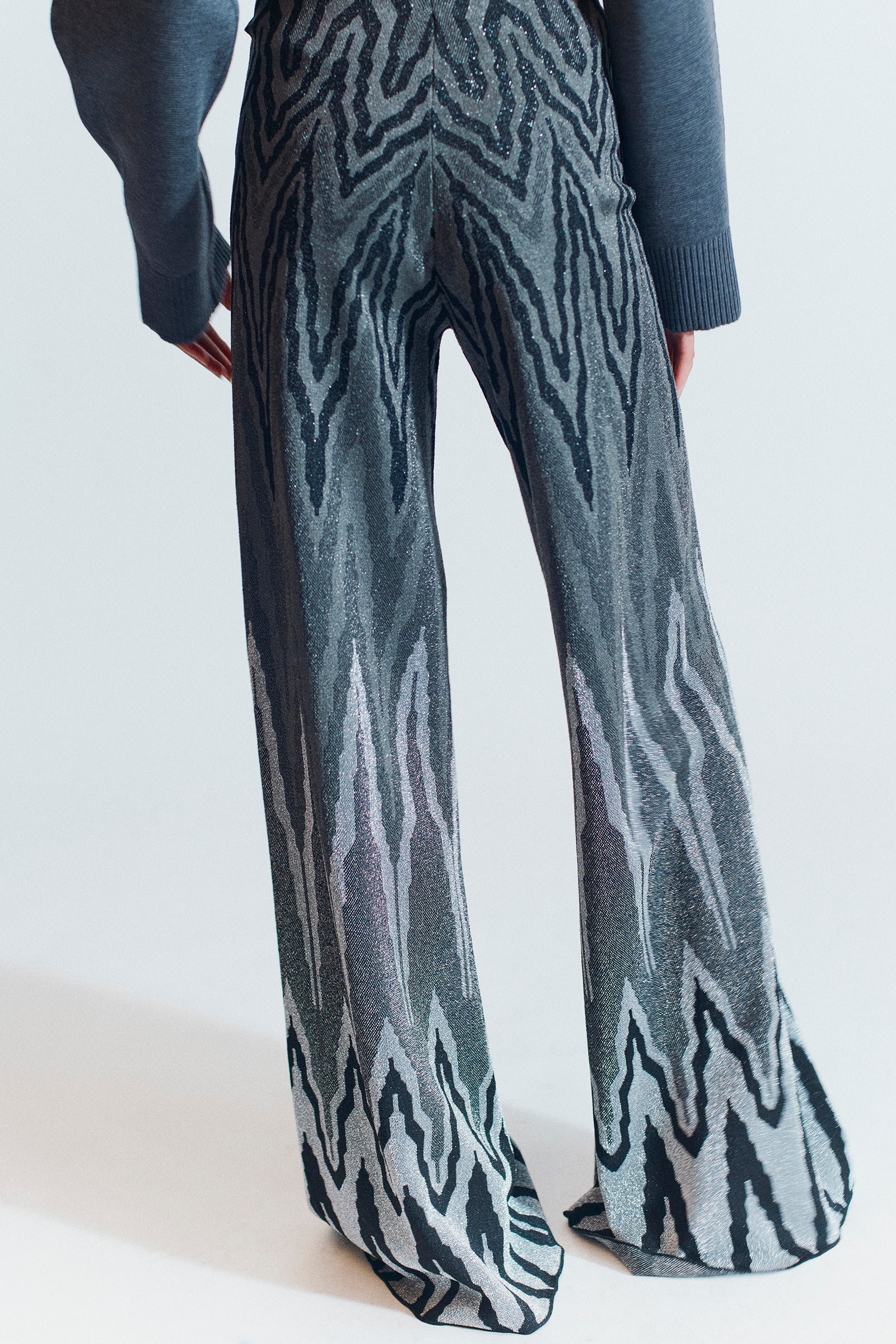 PANTALONE WIDE LEG JACQUARD