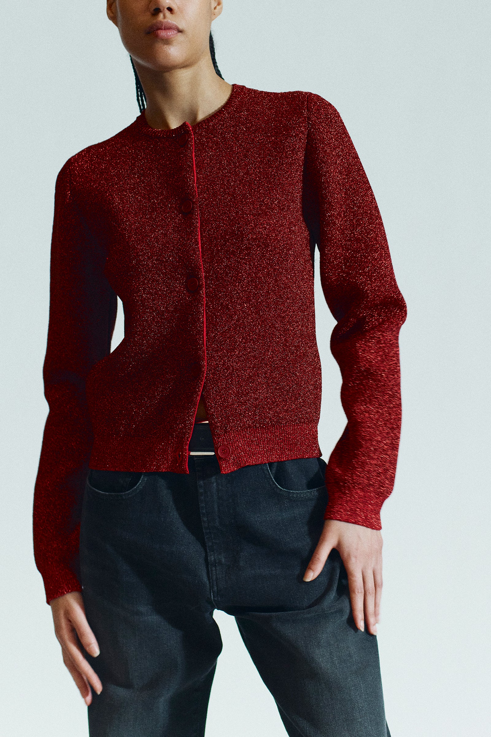 CARDIGAN IN LUREX