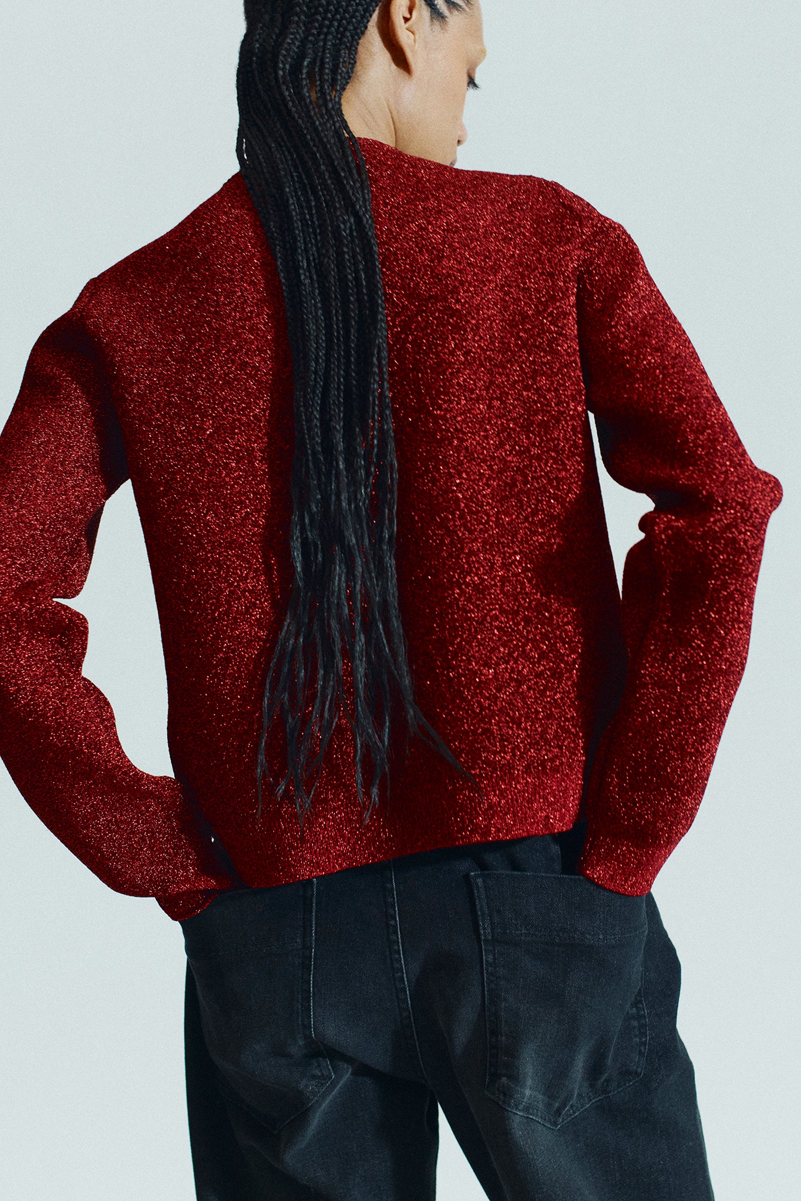 CARDIGAN IN LUREX