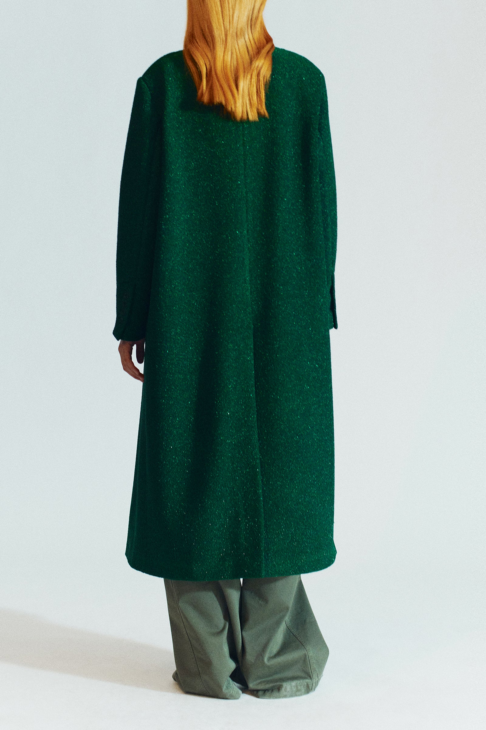 CAPPOTTO LUNGO DOPPIOPETTO IN LUREX