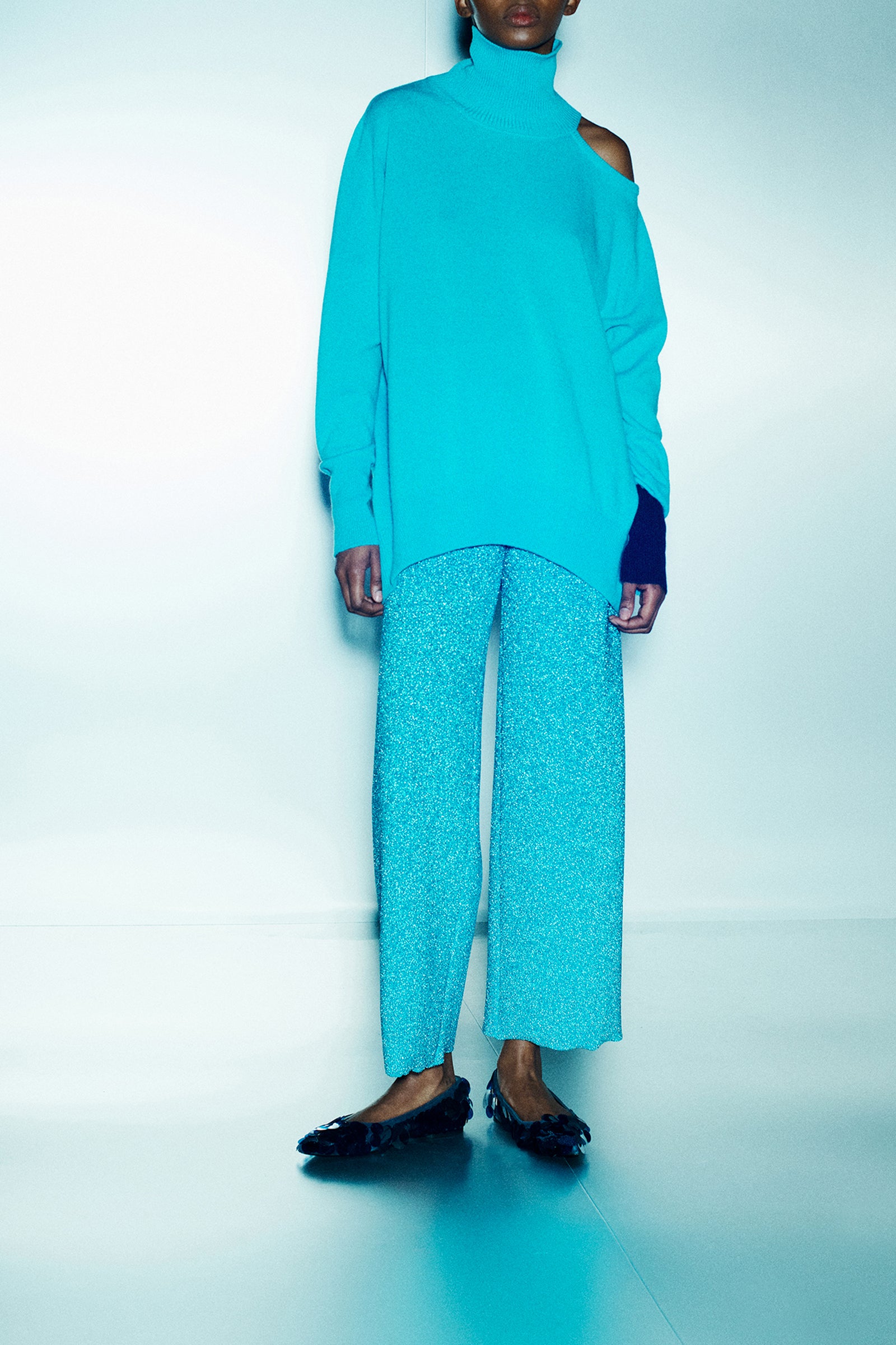 MAGLIA COLLO ALTO IN CASHMERE