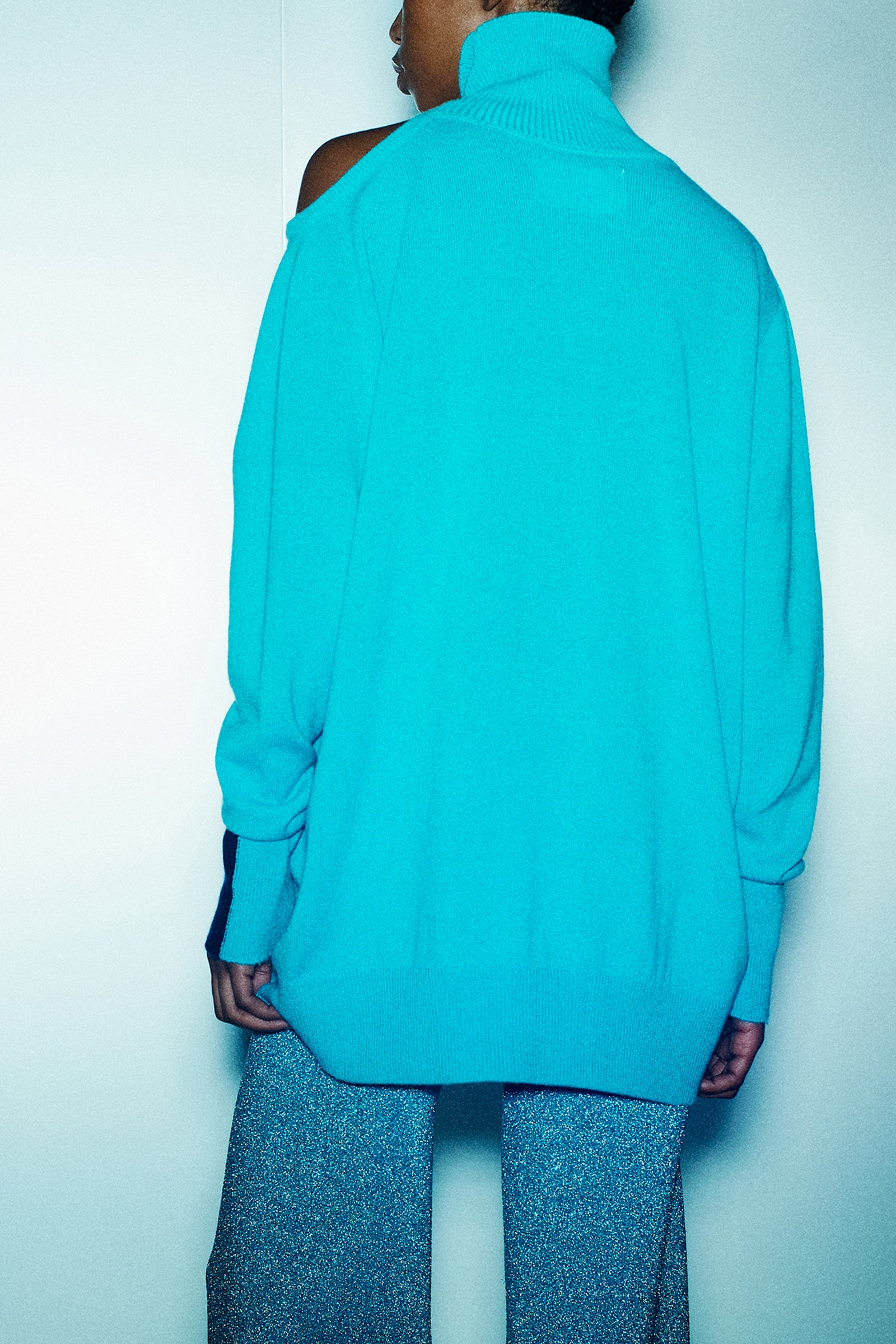 MAGLIA COLLO ALTO IN CASHMERE