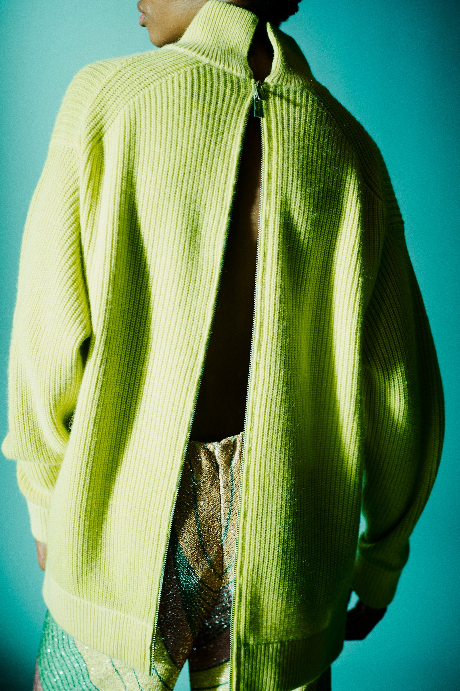 MAGLIA COLLO ALTO FULL ZIP