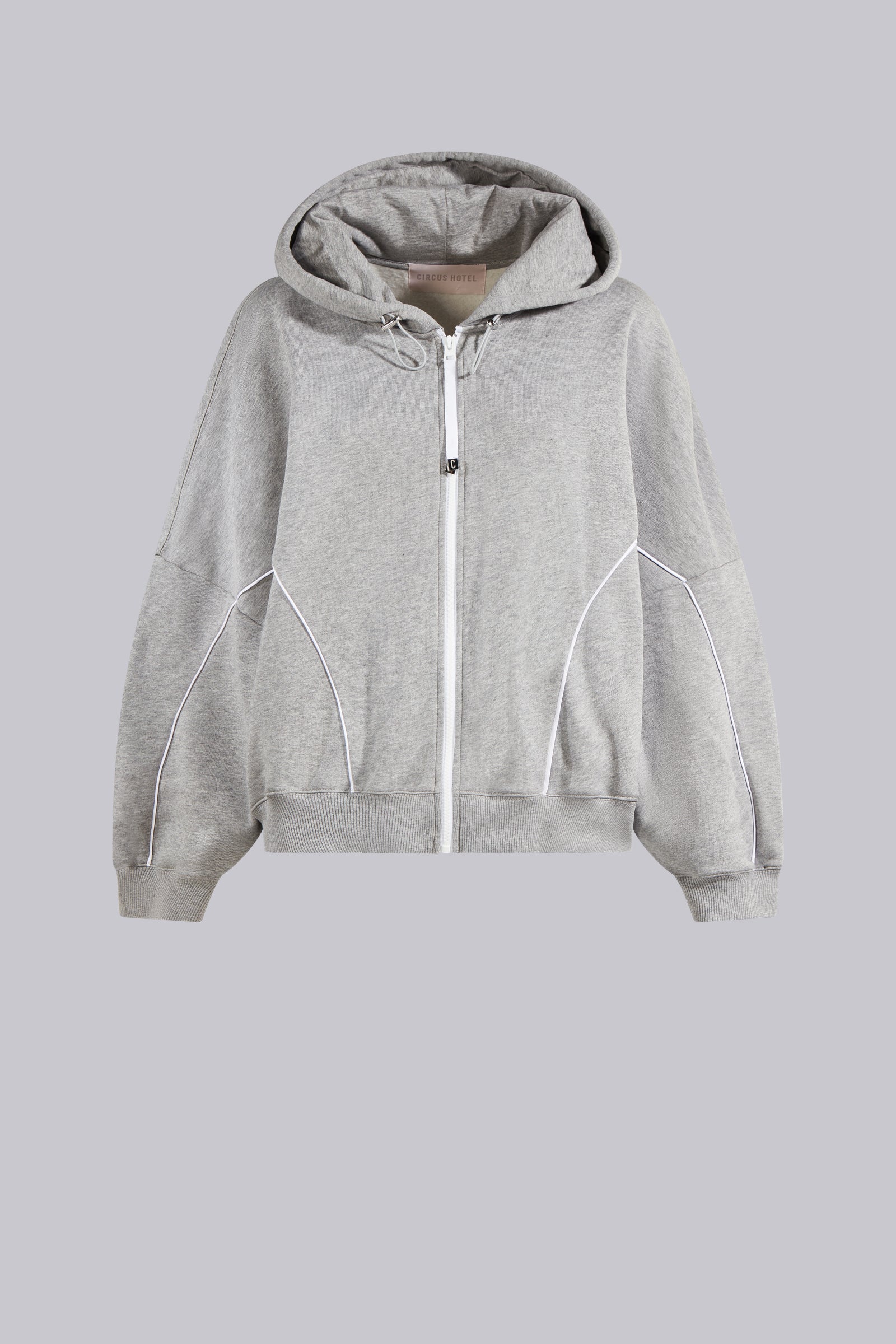 FELPA FULL ZIP CON PIPING
