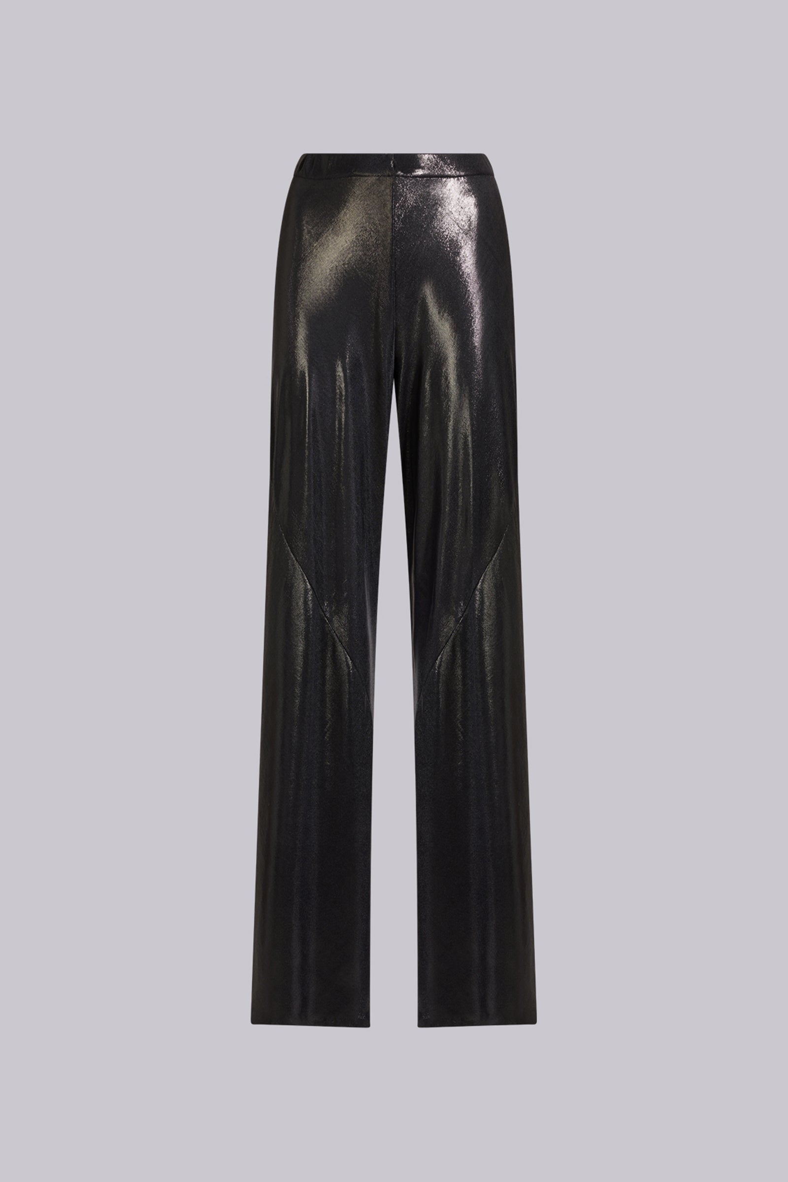 PANTALONE WIDE LEG IN JERSEY SHINY