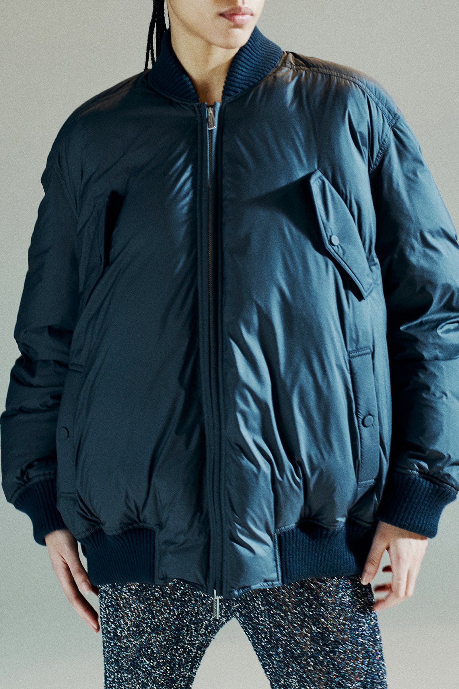 BOMBER OVERSIZE IN NYLON