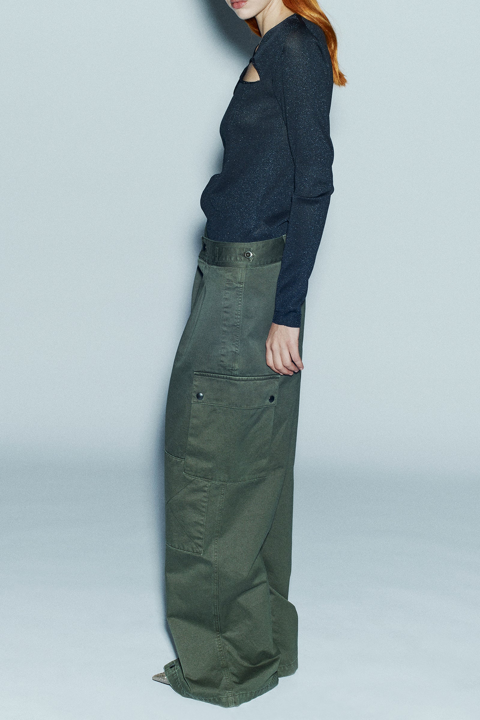 PANTALONE CARGO MILITARE