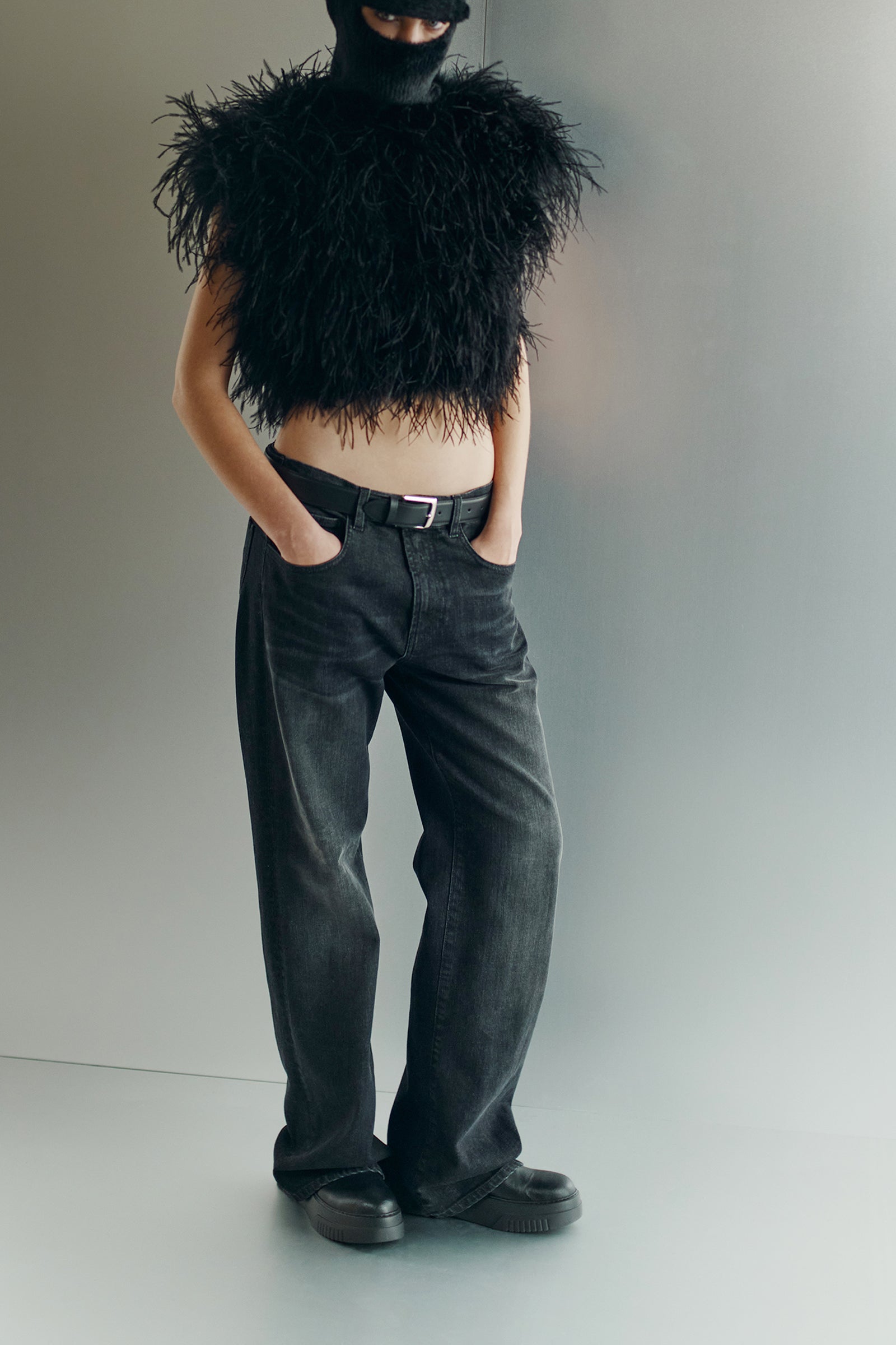 DENIM CINQUE TASCHE WIDE LEG