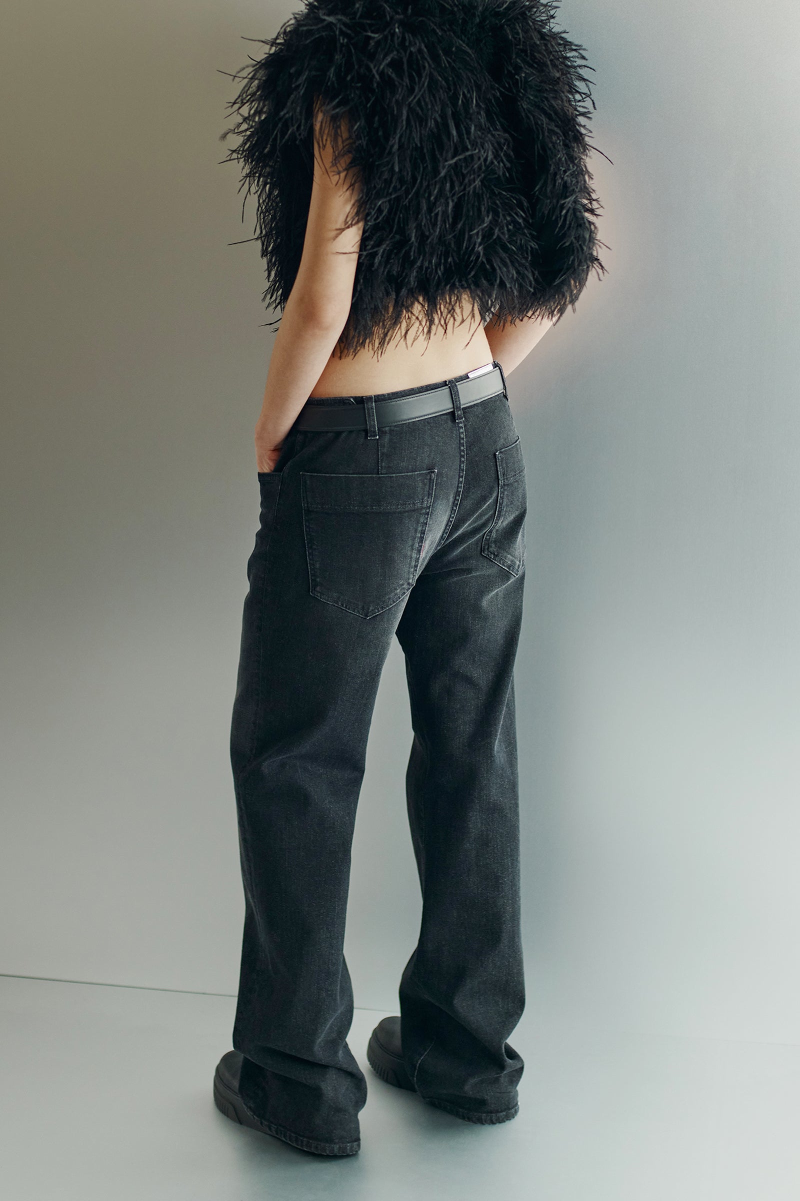 DENIM CINQUE TASCHE WIDE LEG