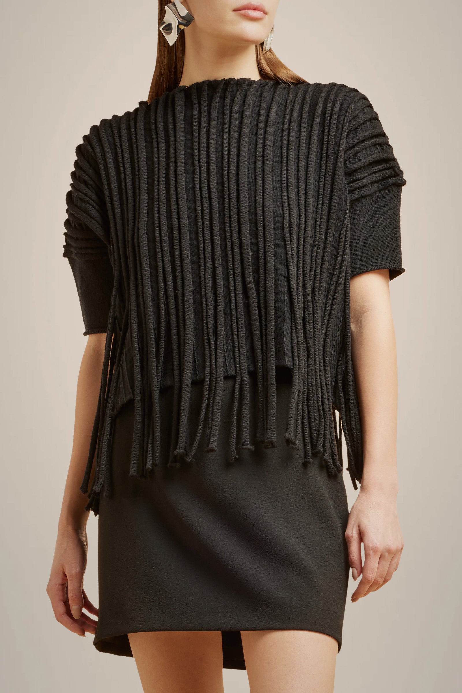 MAGLIA CON FRANGE