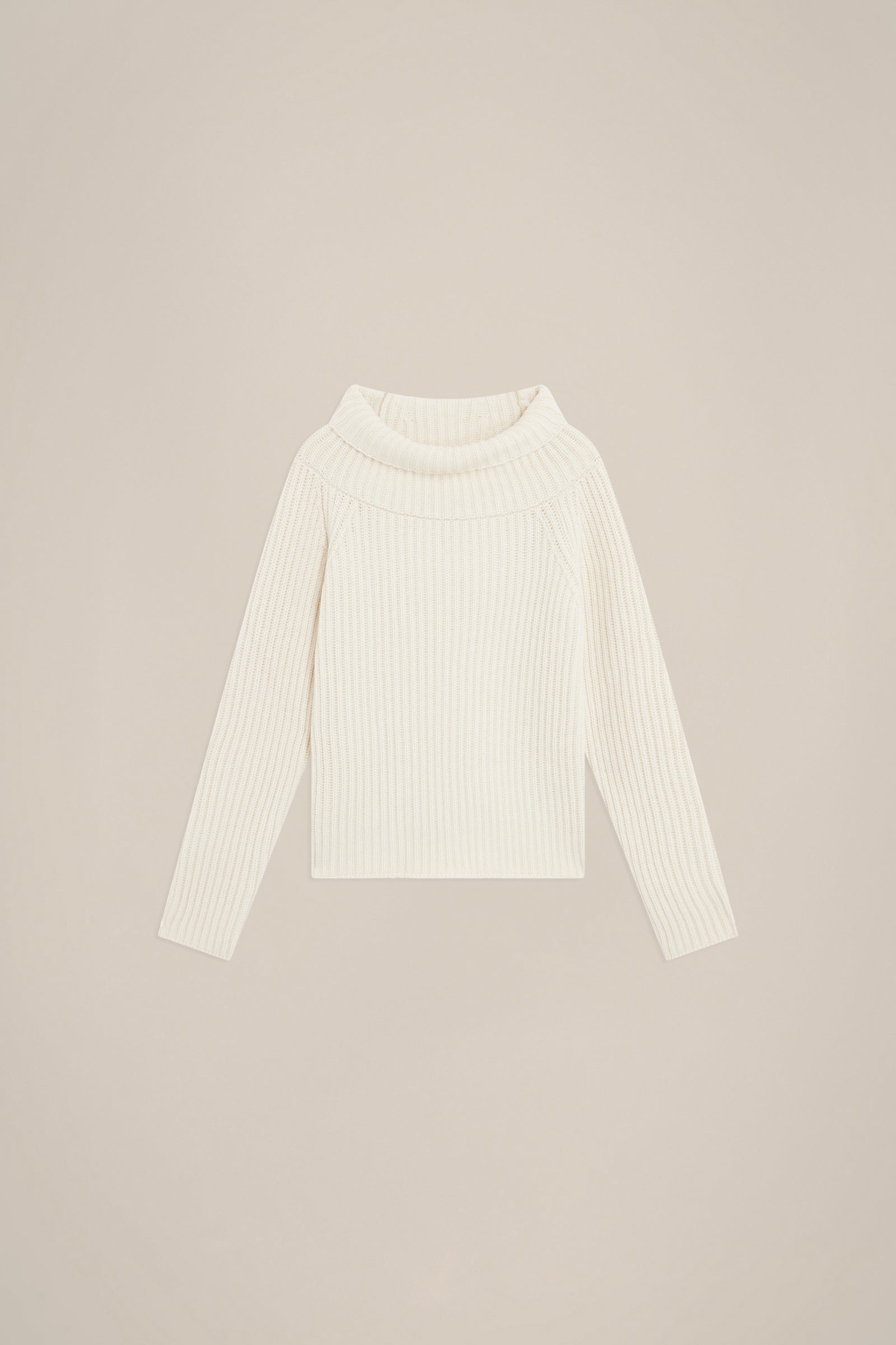 RECYCLED CASHMERE HIGH NECK SWEATER