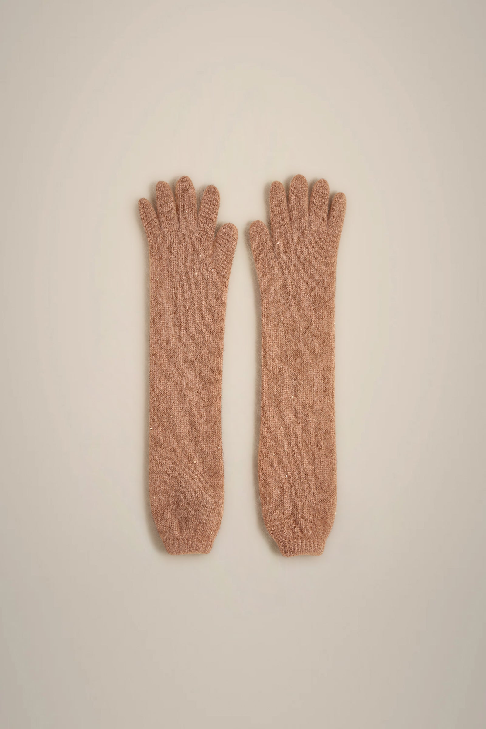 MOHAIR SEQUIN LONG GLOVES