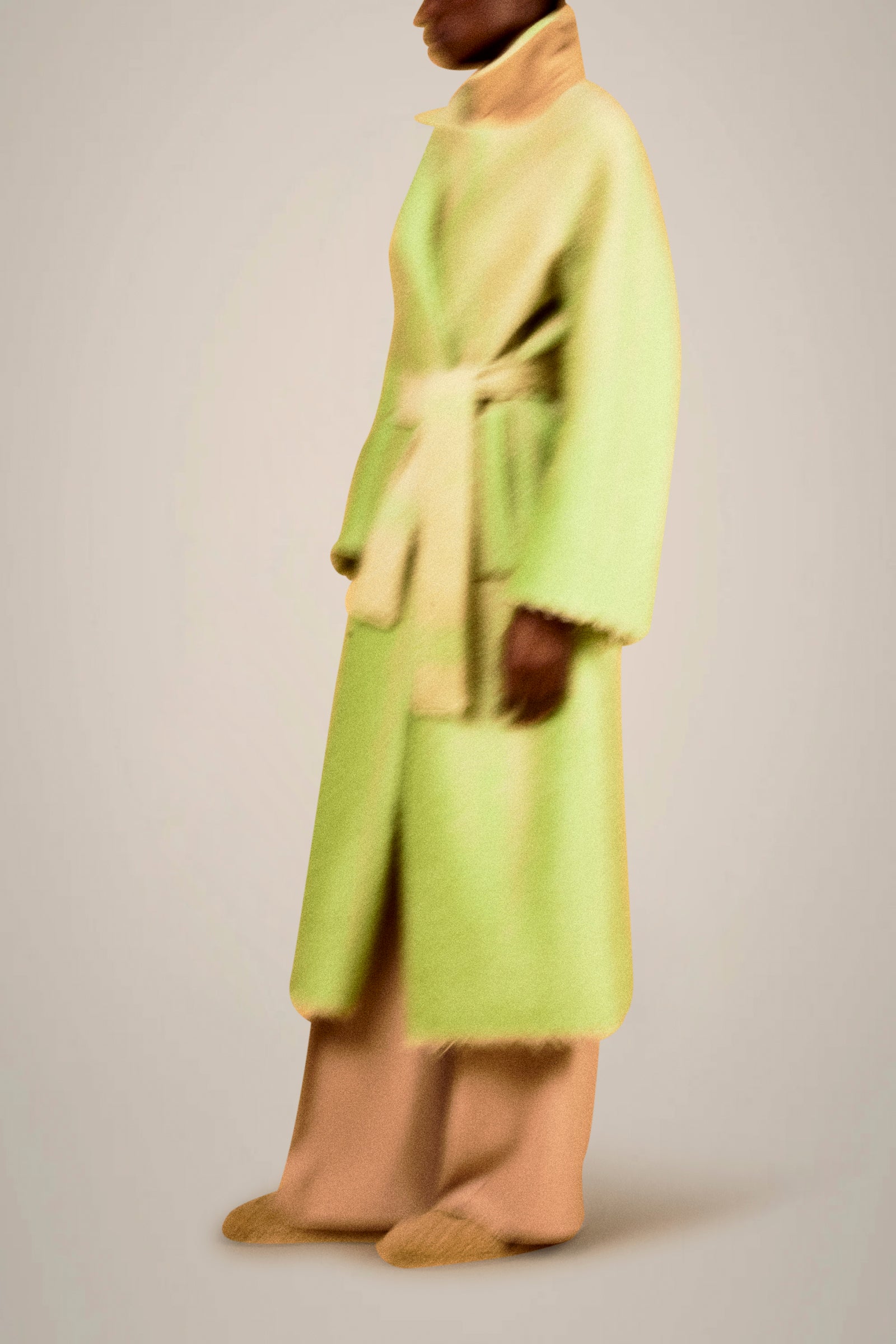 CAPPOTTO IN MOHAIR GARZATO