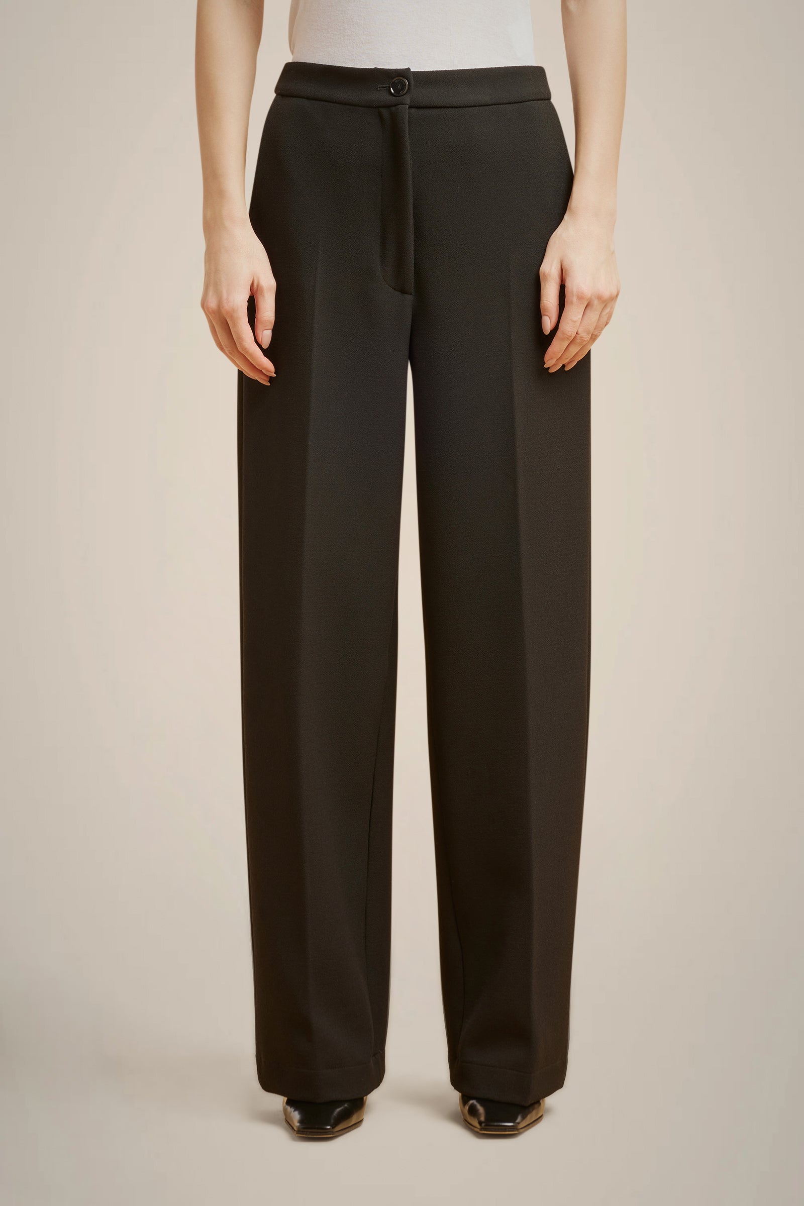 STRAIGHT-LEG TROUSERS