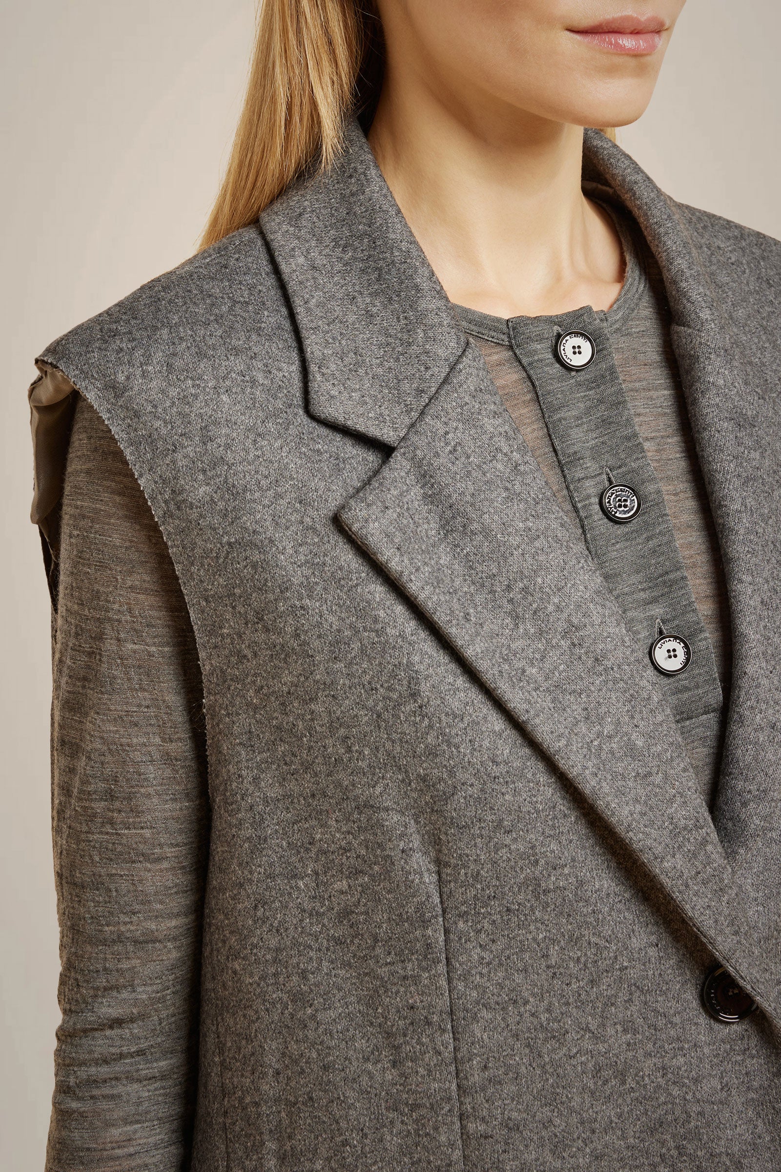 GILET IN PANNO CASHMERE