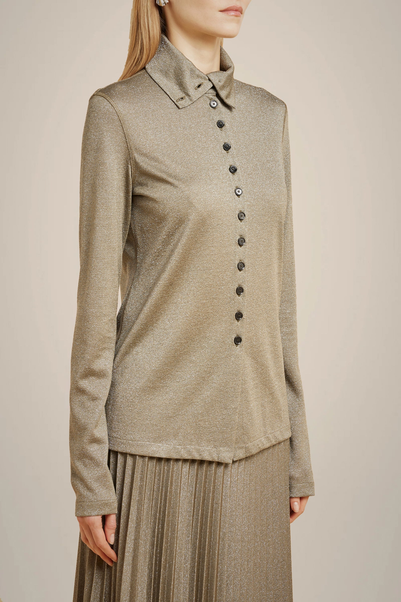 CAMICIA IN JERSEY LUREX