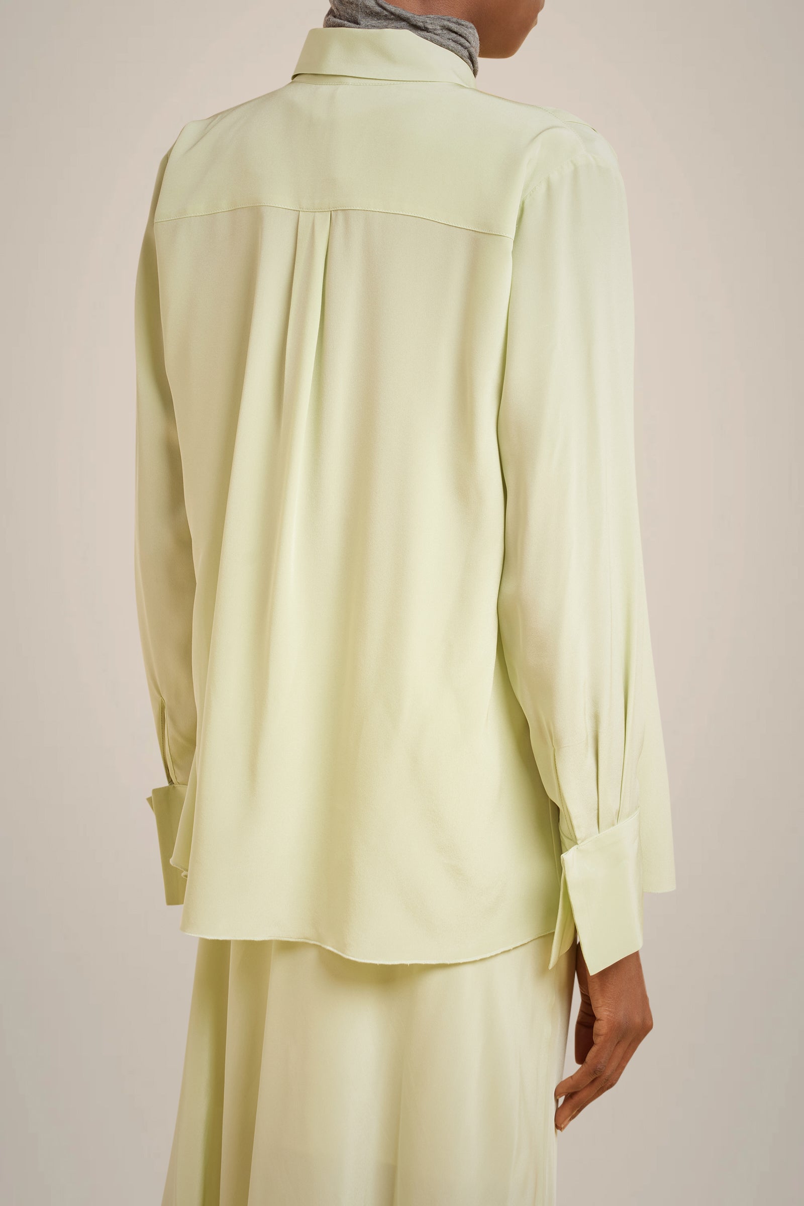 CAMICIA PIEGHE 100% SETA