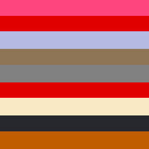 multicolour stripe mix