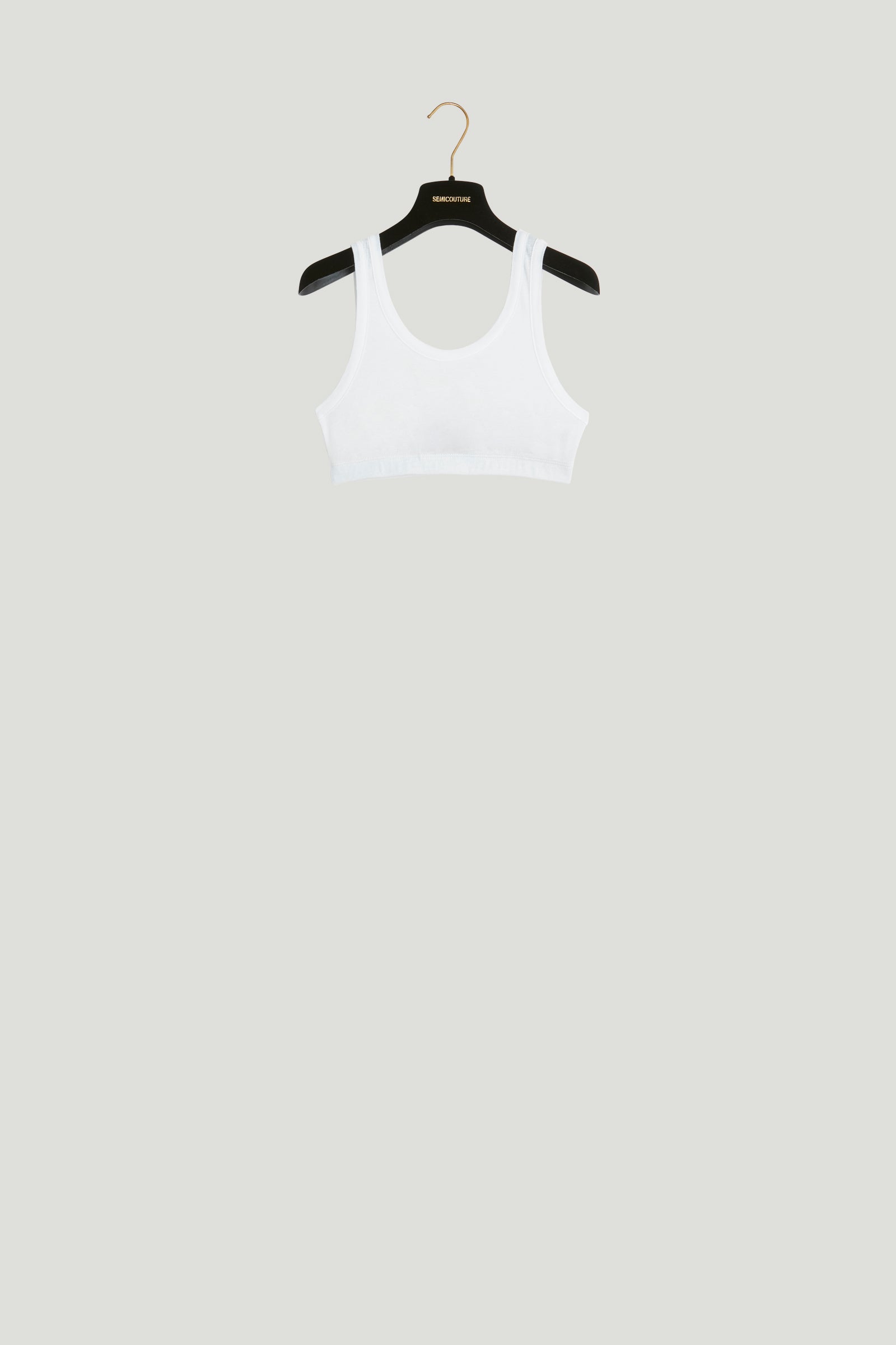 cotton ribbed jersey top