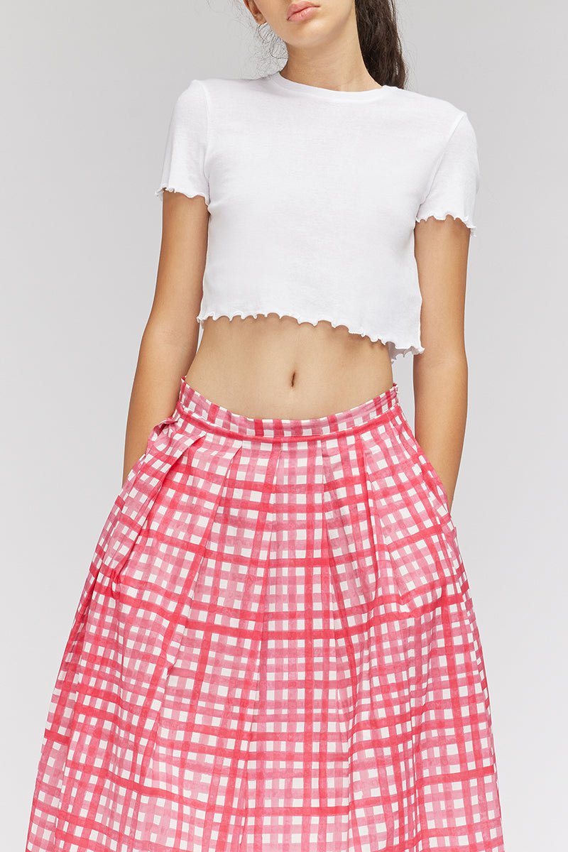 T-SHIRT CROP IN JERSEY A COSTINA