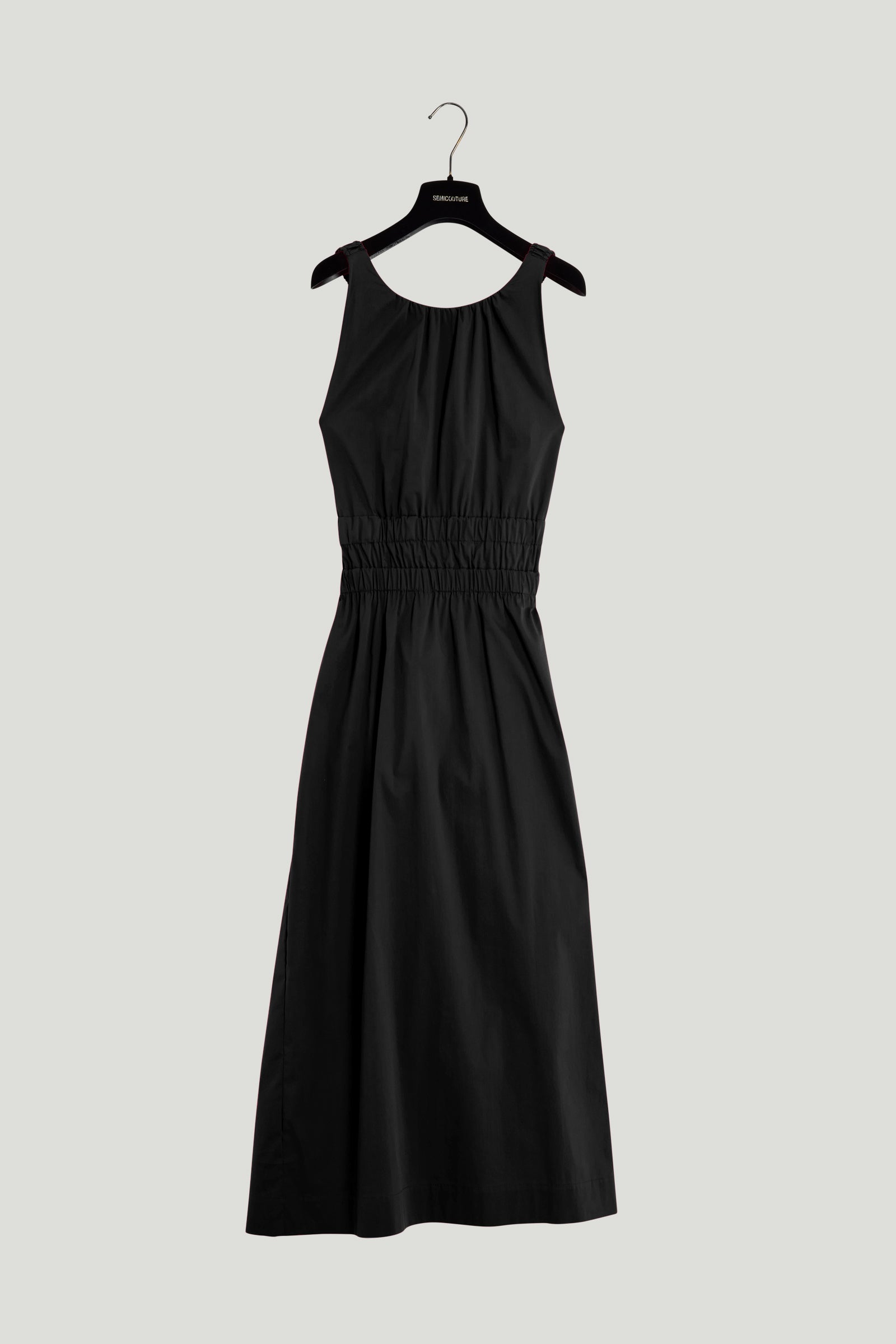 poplin dress with slit