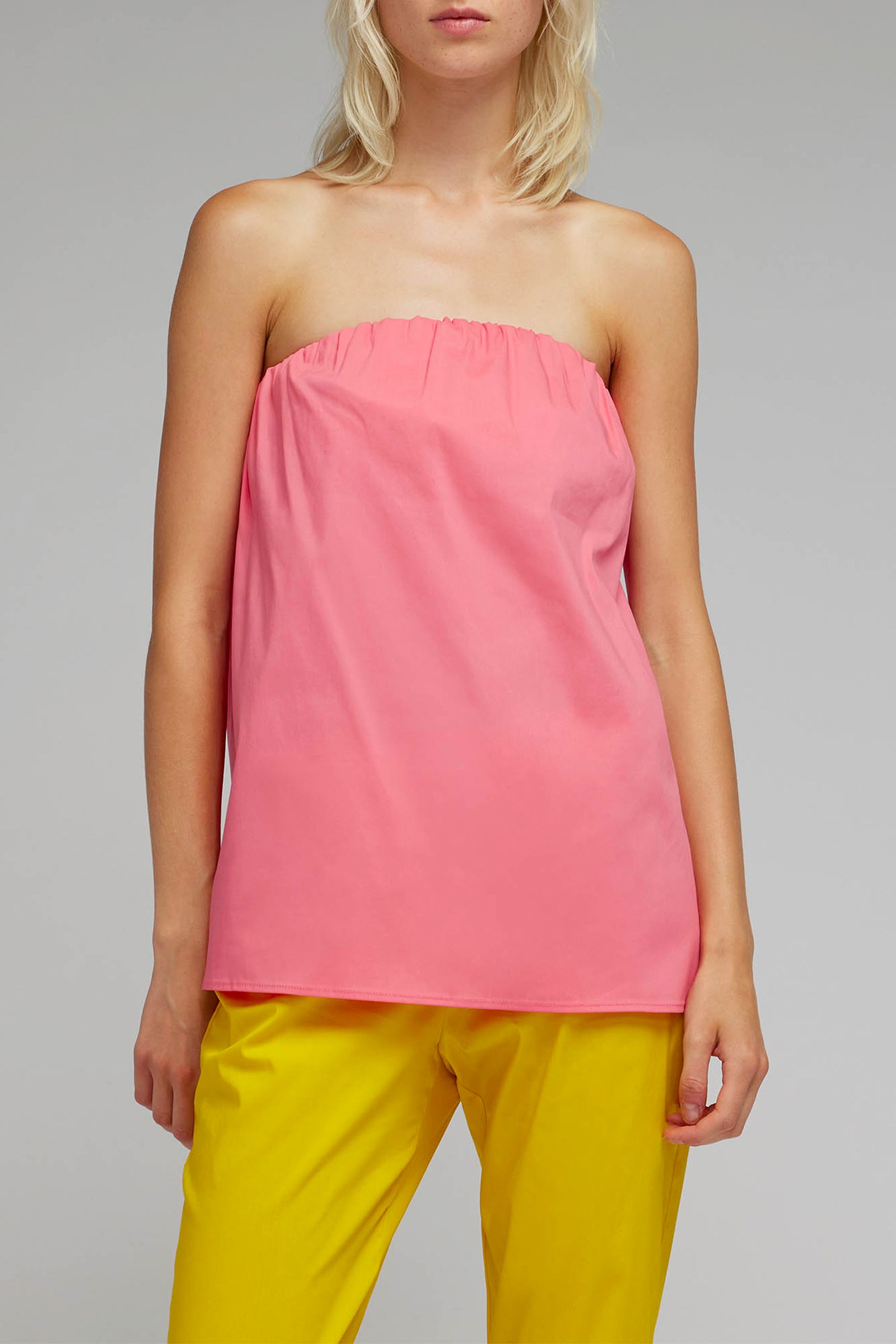 POPLIN BANDEAU TOP