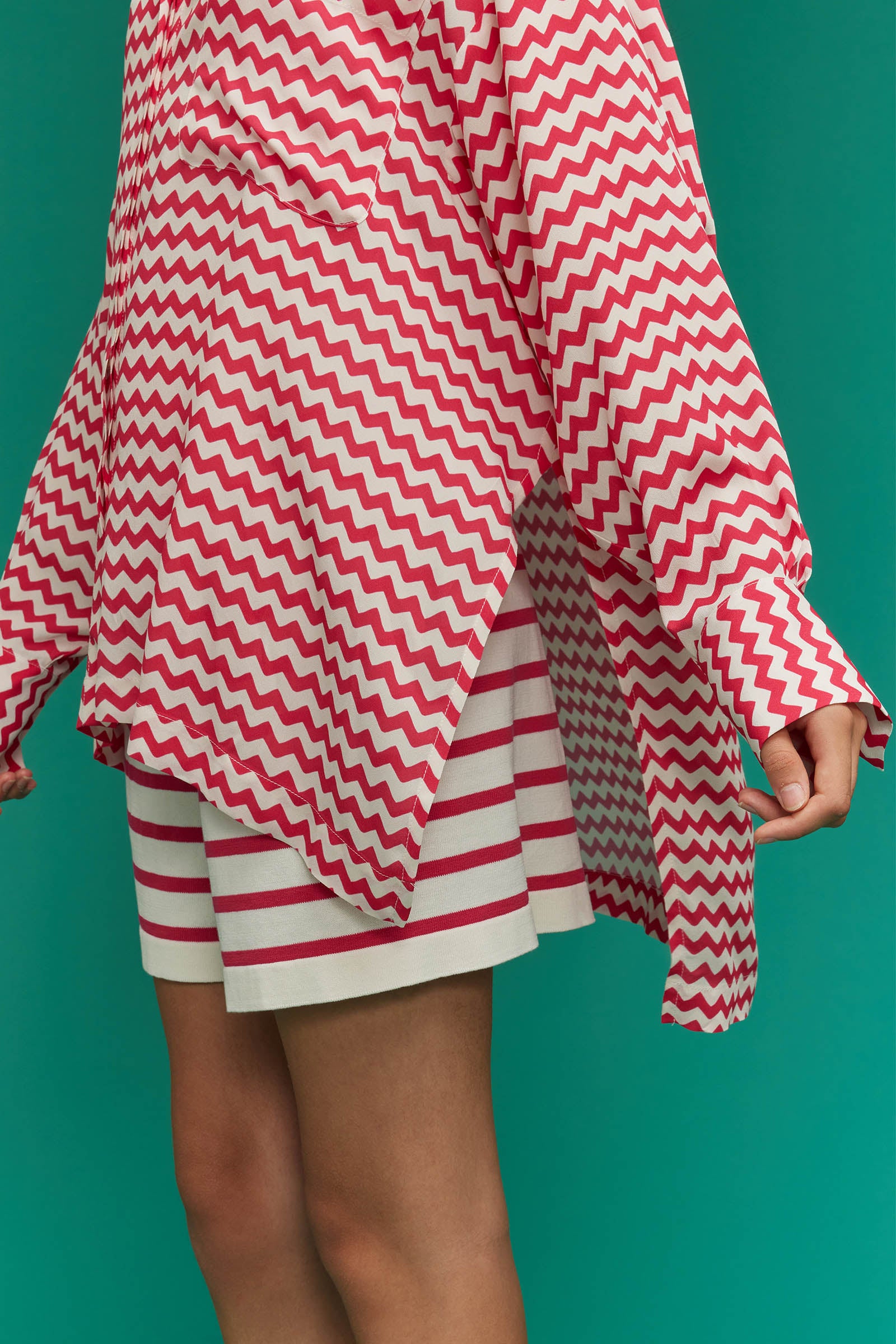 CAMICIA IN CREPE DE CHINE STAMPATO